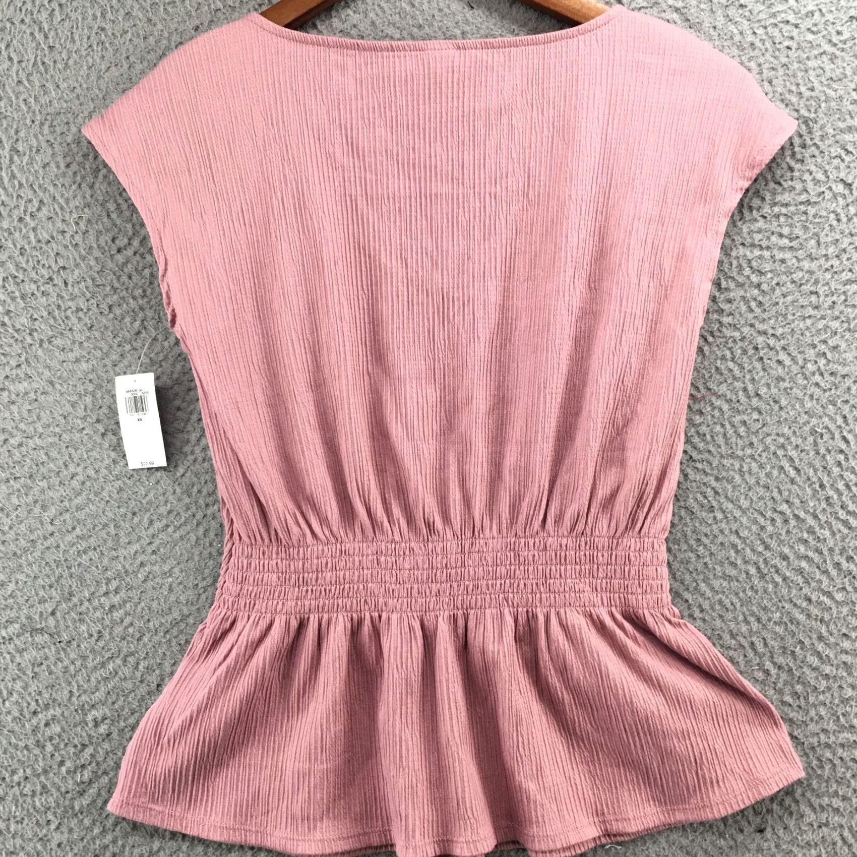 Old Navy Old Navy Blouse Tops Womens XS Pink Vneck Sleeveless Gartered Pullover Casual NEW Size XS / US 0-2 / IT 36-38 - 6 Thumbnail