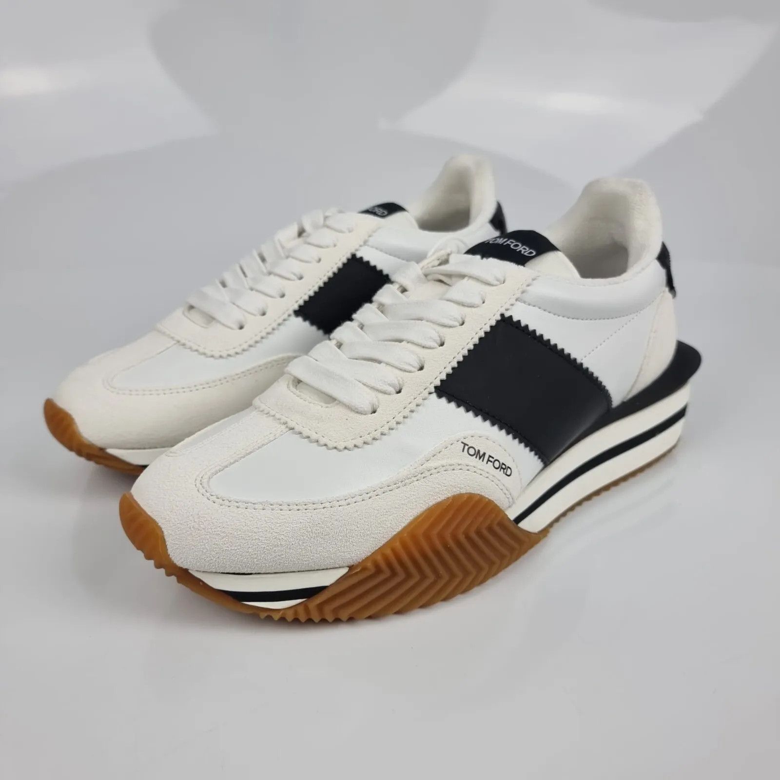 Tom Ford James White/Black Sneakers New