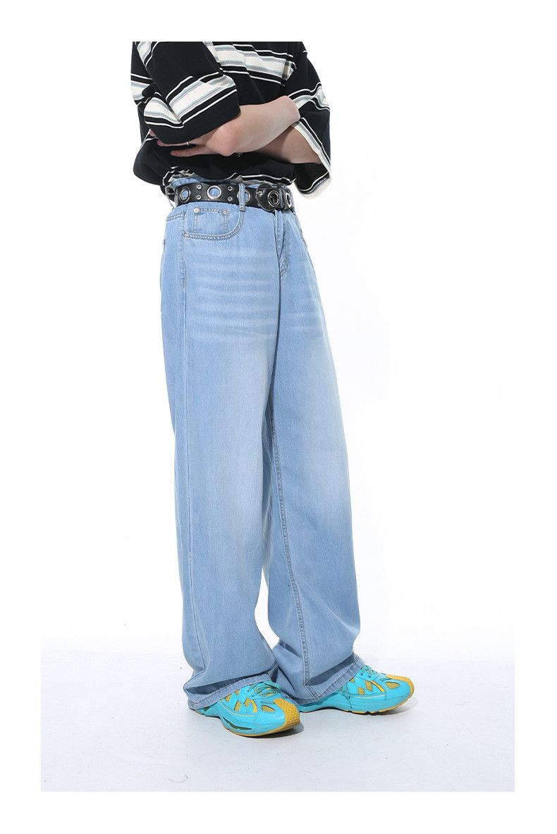 Japanese Brand American clean fit washed straight leg loose jeans Size US 32 / EU 48 - 4 Thumbnail