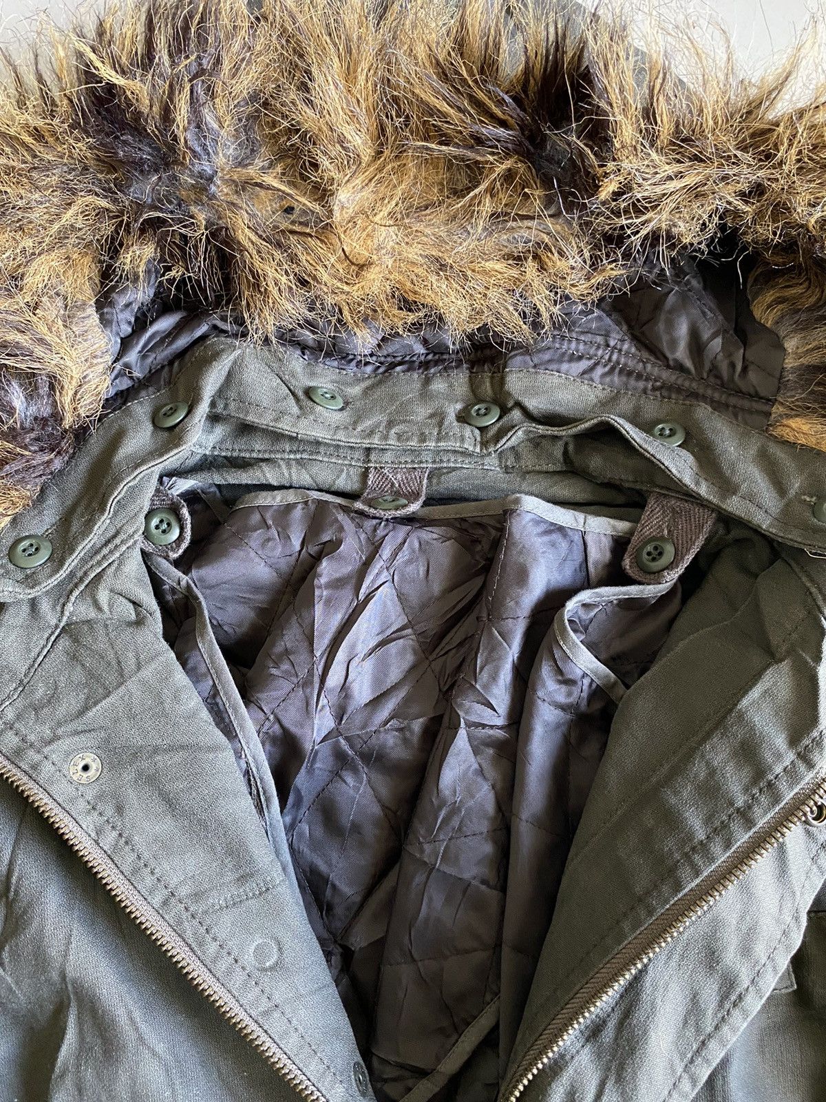 If Six Was Nine × Le Grande Bleu (L.G.B.) × PPFM 2000s PPFM faux fur parka heavy jacket Size US M / EU 48-50 / 2 - 7 Thumbnail