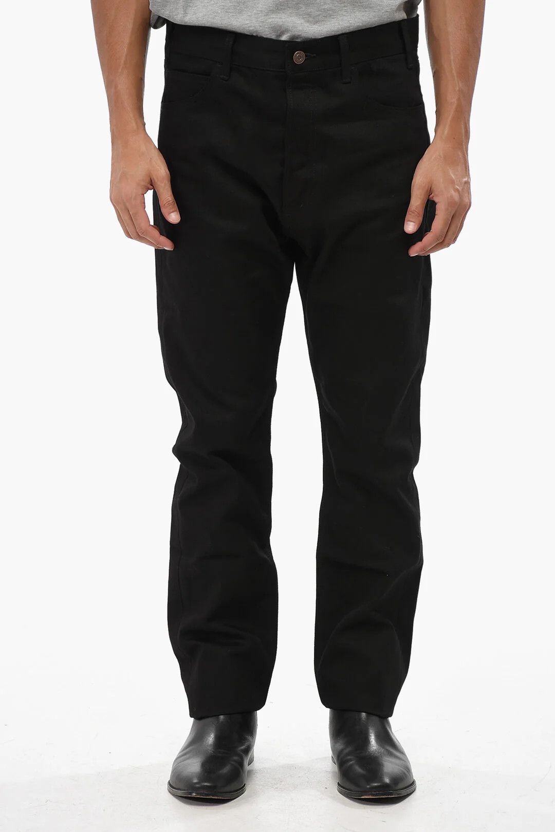 Celine og1mm0426 Regular-Fit Dark-Wash Jeans in Black Size US 30 / EU 46 - 1 Thumbnail
