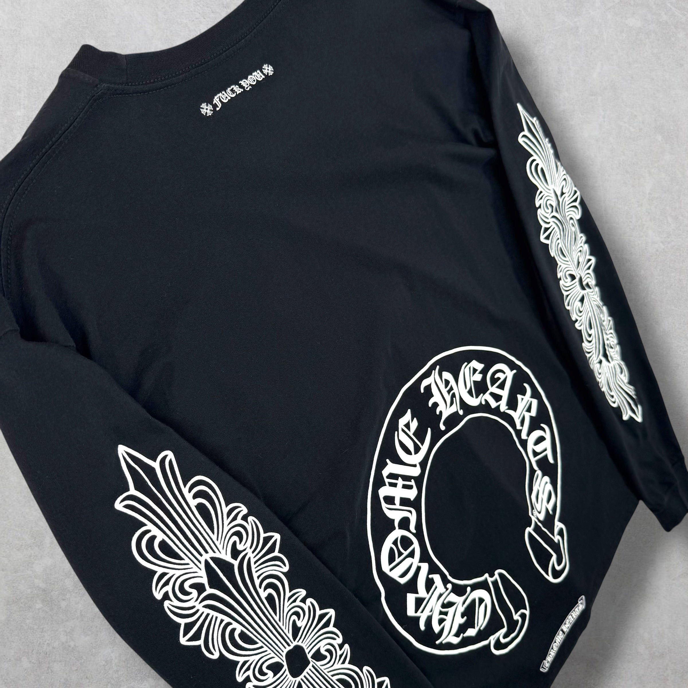 Chrome Hearts Chrome Hearts Horseshoe Floral L/S XL Size US XL / EU 56 / 4 - 6 Thumbnail