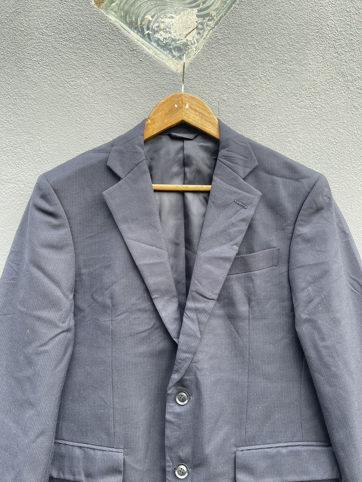 Designer John Pearse London x Konaka Japan Charcoal Gray Blazer Size US M / EU 48-50 / 2 - 2 Thumbnail