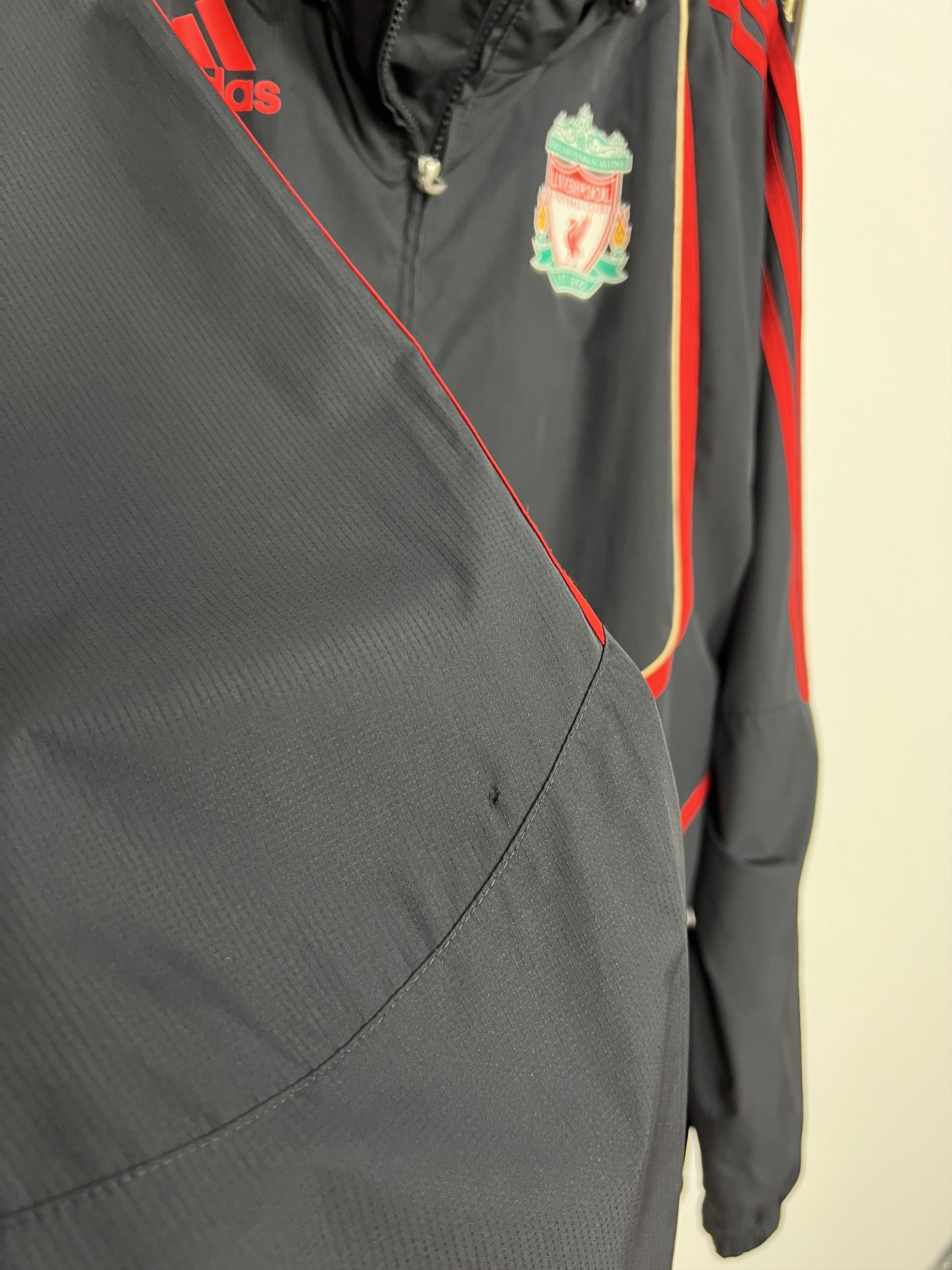 Adidas Liverpool Football Jacket Soccer Track Top Hooded Rare Size US XL / EU 56 / 4 - 6 Thumbnail