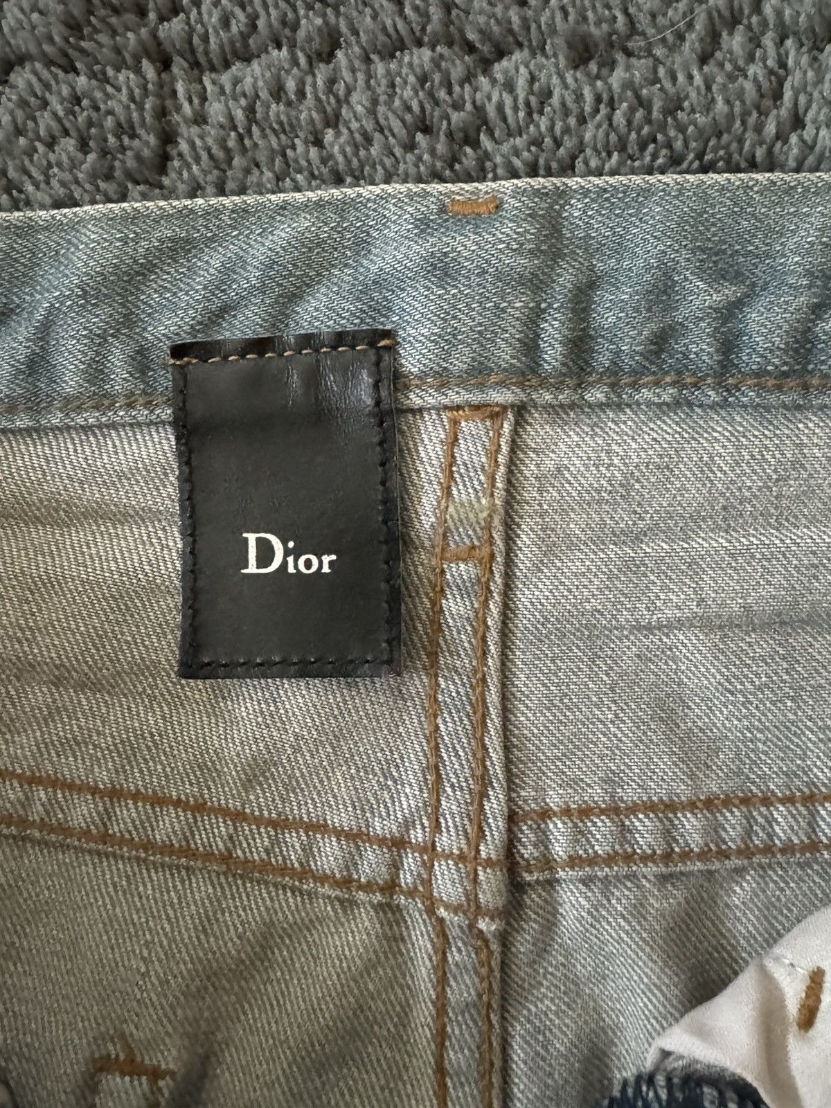 Dior Dior Homme waxed Bleu Clairs size 29 Size US 29 - 3 Thumbnail