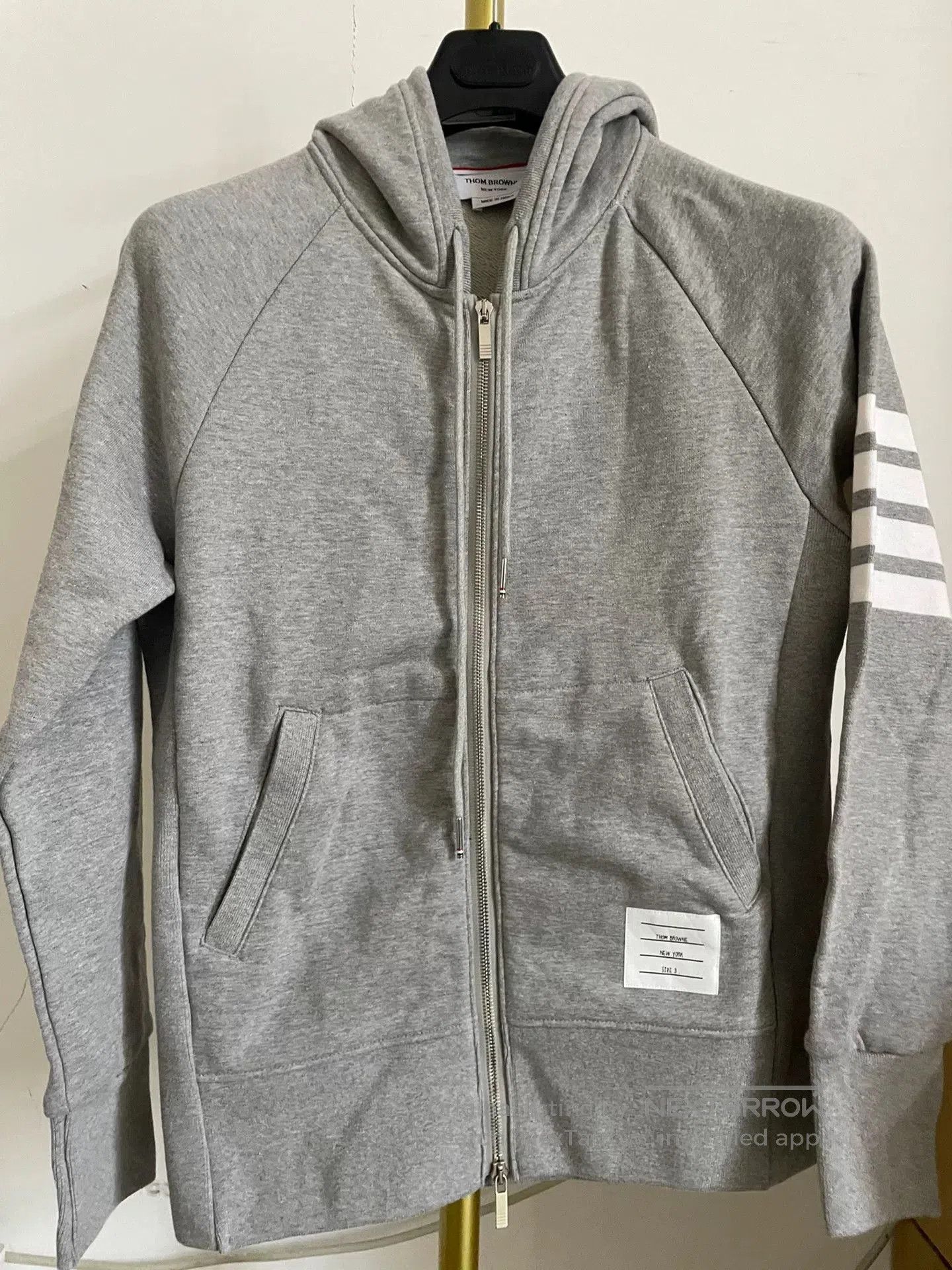 Thom Browne thom browne gray hoodie with zipper. Size US M / EU 48-50 / 2 - 8 Thumbnail