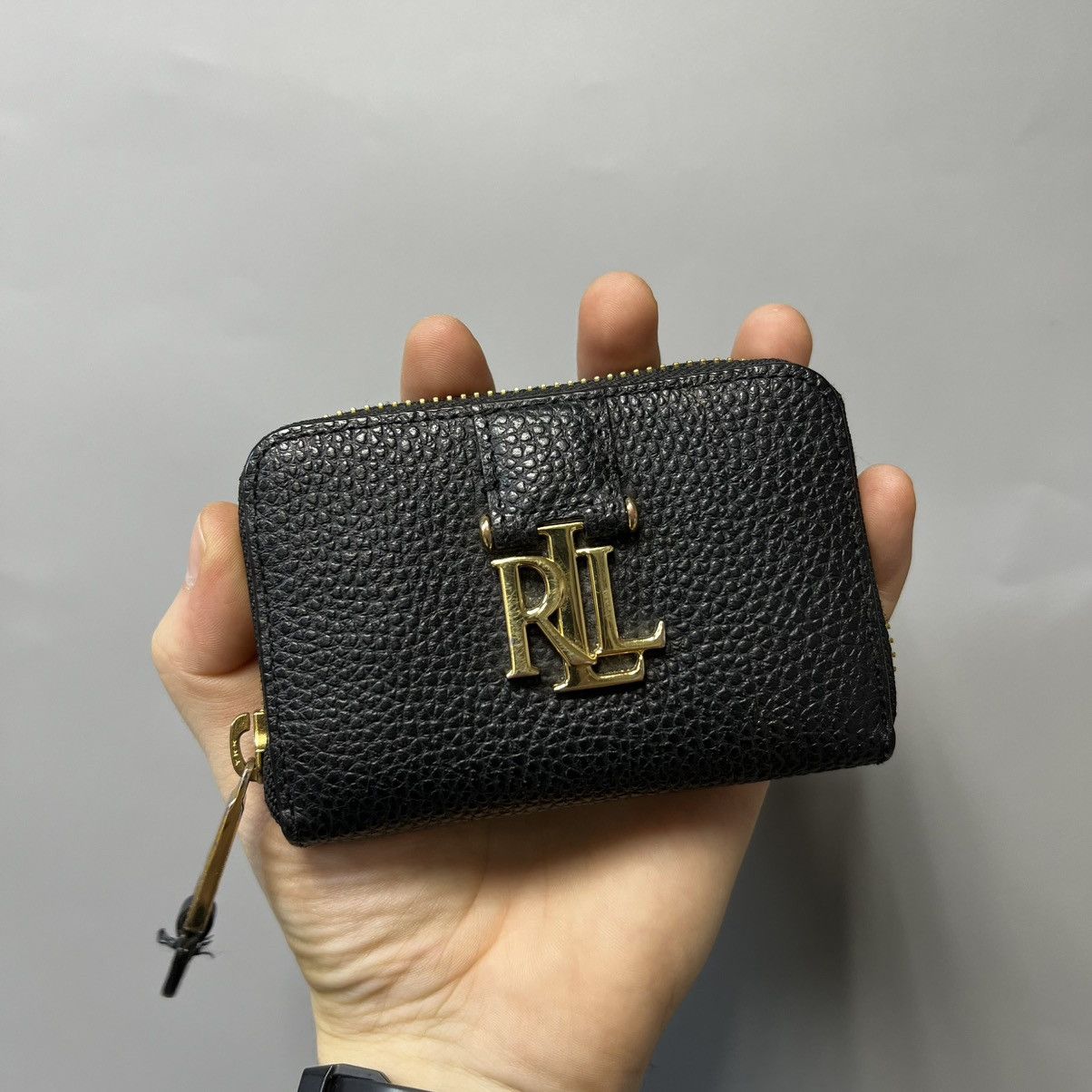 Ralph Lauren Ralph Lauren Leather Wallet Black Size ONE SIZE - 1 Thumbnail