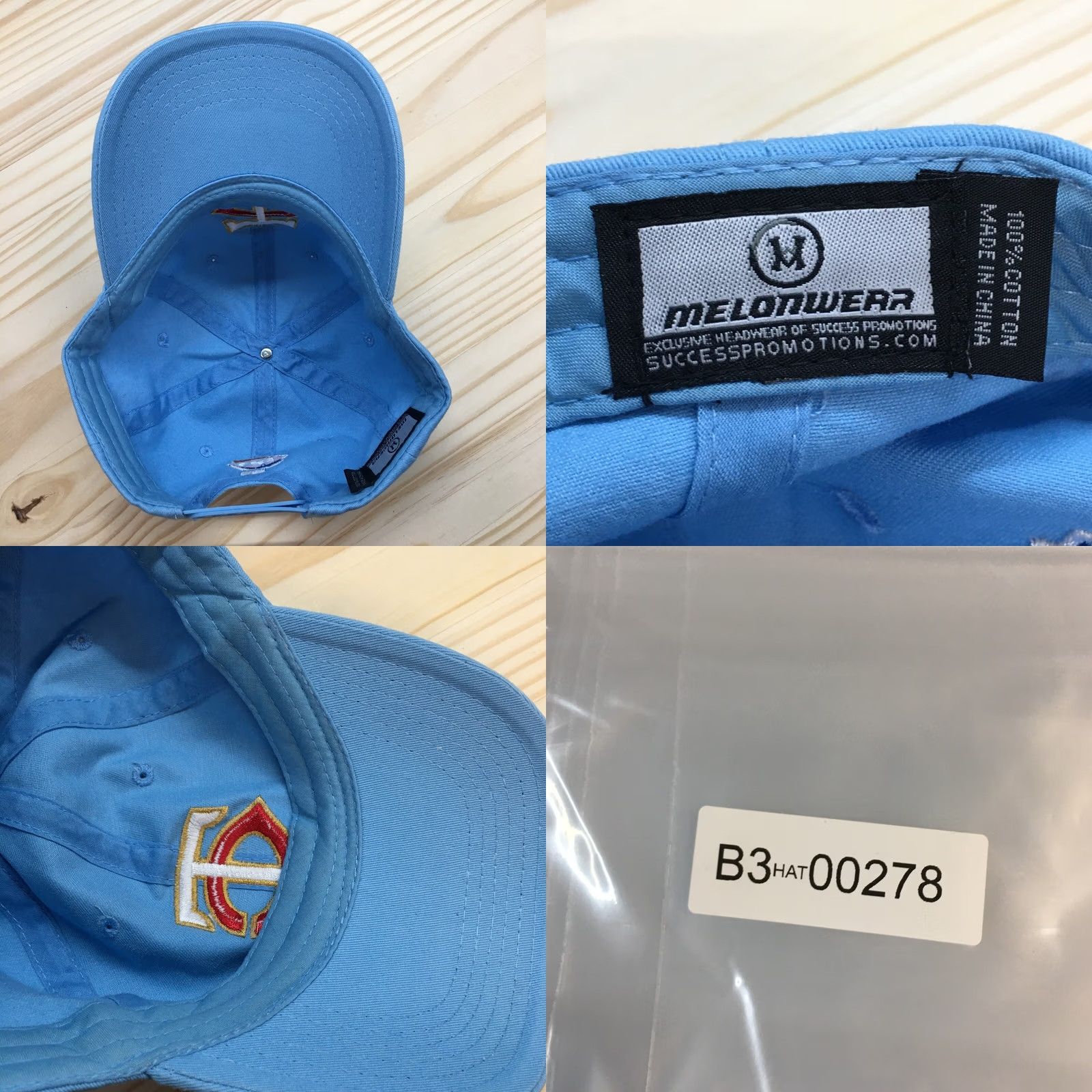 Twins Minnesota Twins Melonwear Baseball Hat Mens Blue OS Curved Brim Embroidered Logo Size ONE SIZE - 8 Thumbnail