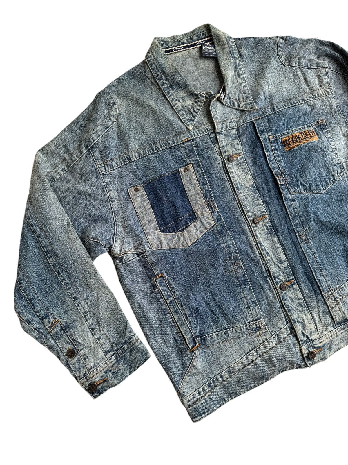 Pelle Pelle Vintage Distressed Pelle Pelle Denim Jacket Size US XL / EU 56 / 4 - 4 Thumbnail