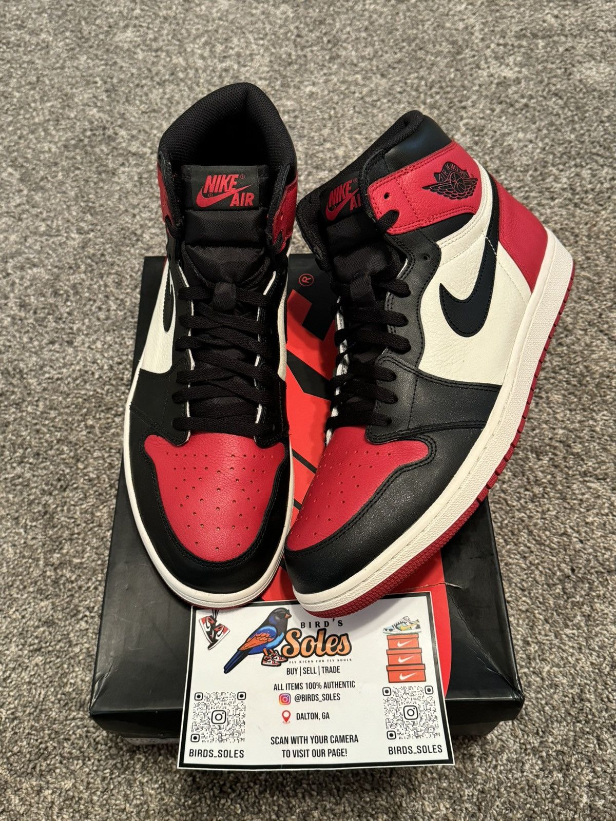 Jordan Brand Jordan 1 bred toe size 14 Size US 14 / EU 47 - 1 Thumbnail