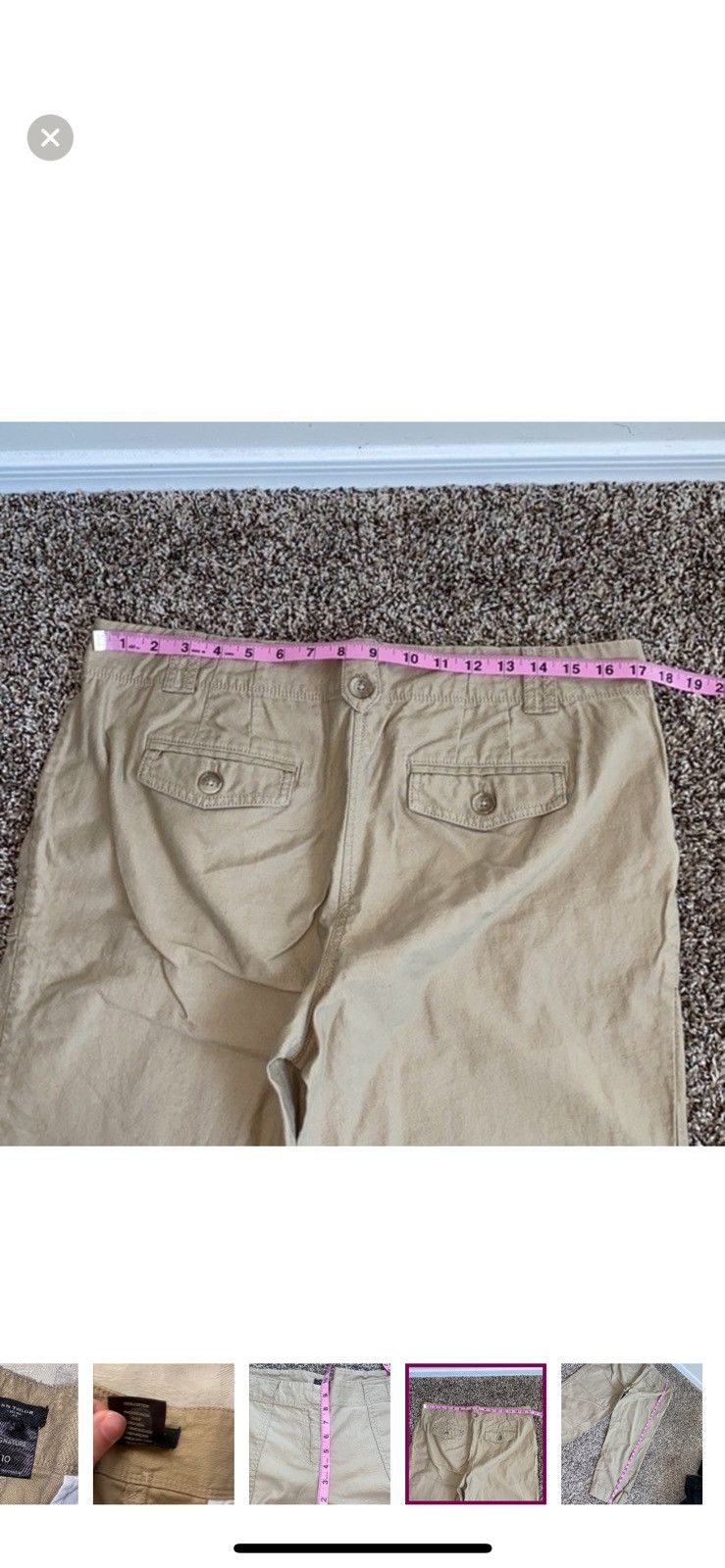 Ann Taylor Ann Taylor cropped khakis size 10 Size 32" / US 10 / IT 46 - 7 Thumbnail