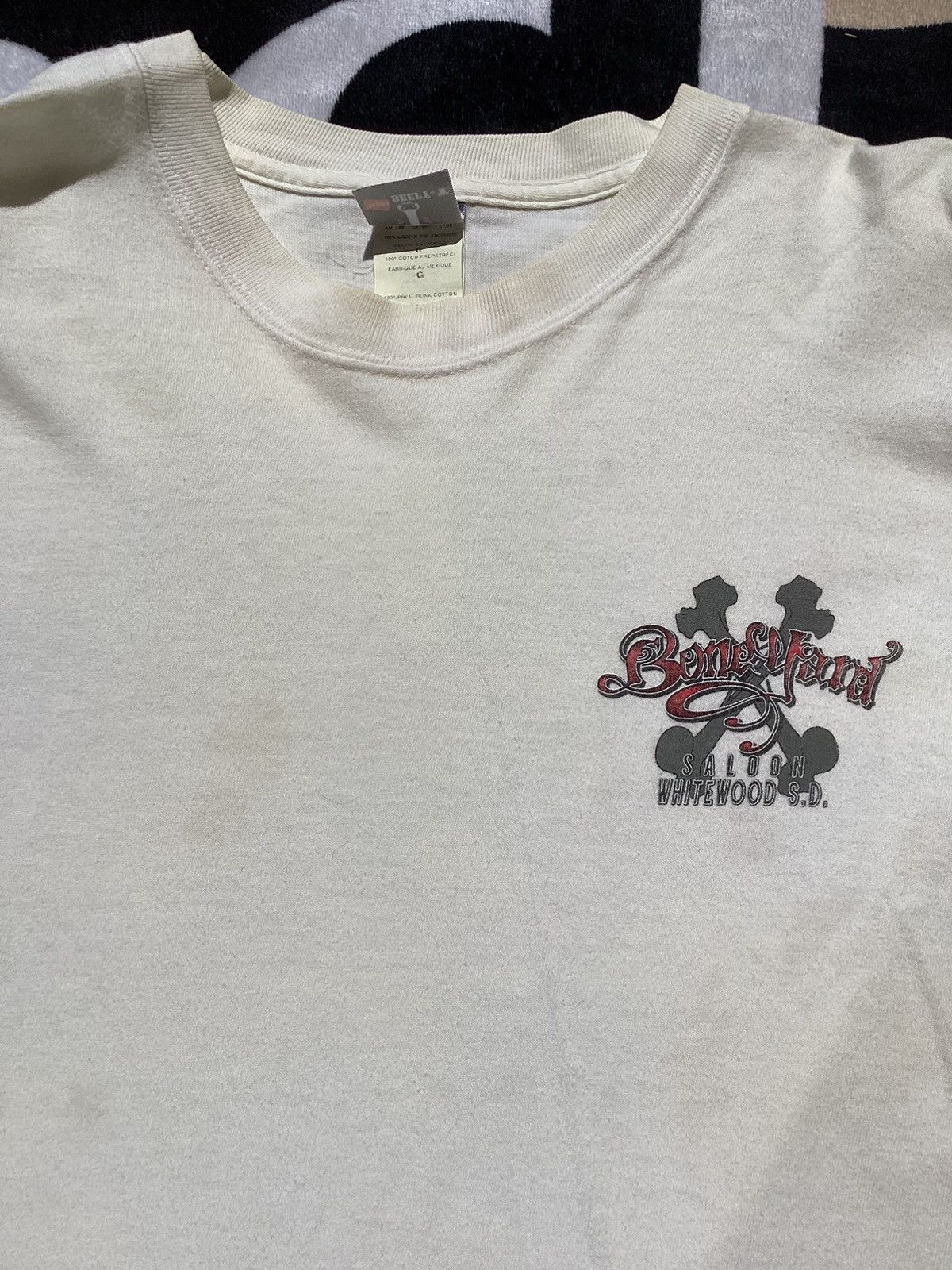 Other Vtg 90s/Y2K boneyard saloon Whitewood, SD motorcycle biker T Size US L / EU 52-54 / 3 - 4 Thumbnail