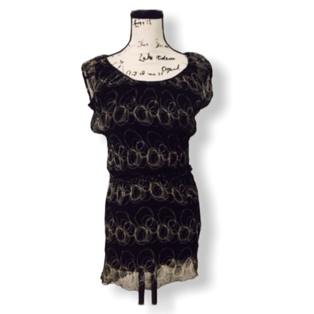 Other Max Studio Women’s Size XS 100% Silk Black Belted Sleeveless Size XS / US 0-2 / IT 36-38 - 2 Thumbnail