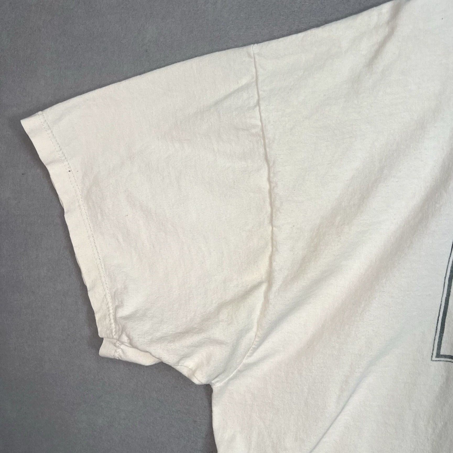 Jerzees VINTAGE 1990s Building Preservation Technology Belmont College T Shirt Men 3XL Cotton Graphic Tee White Size US XXL / EU 58 / 5 - 6 Thumbnail
