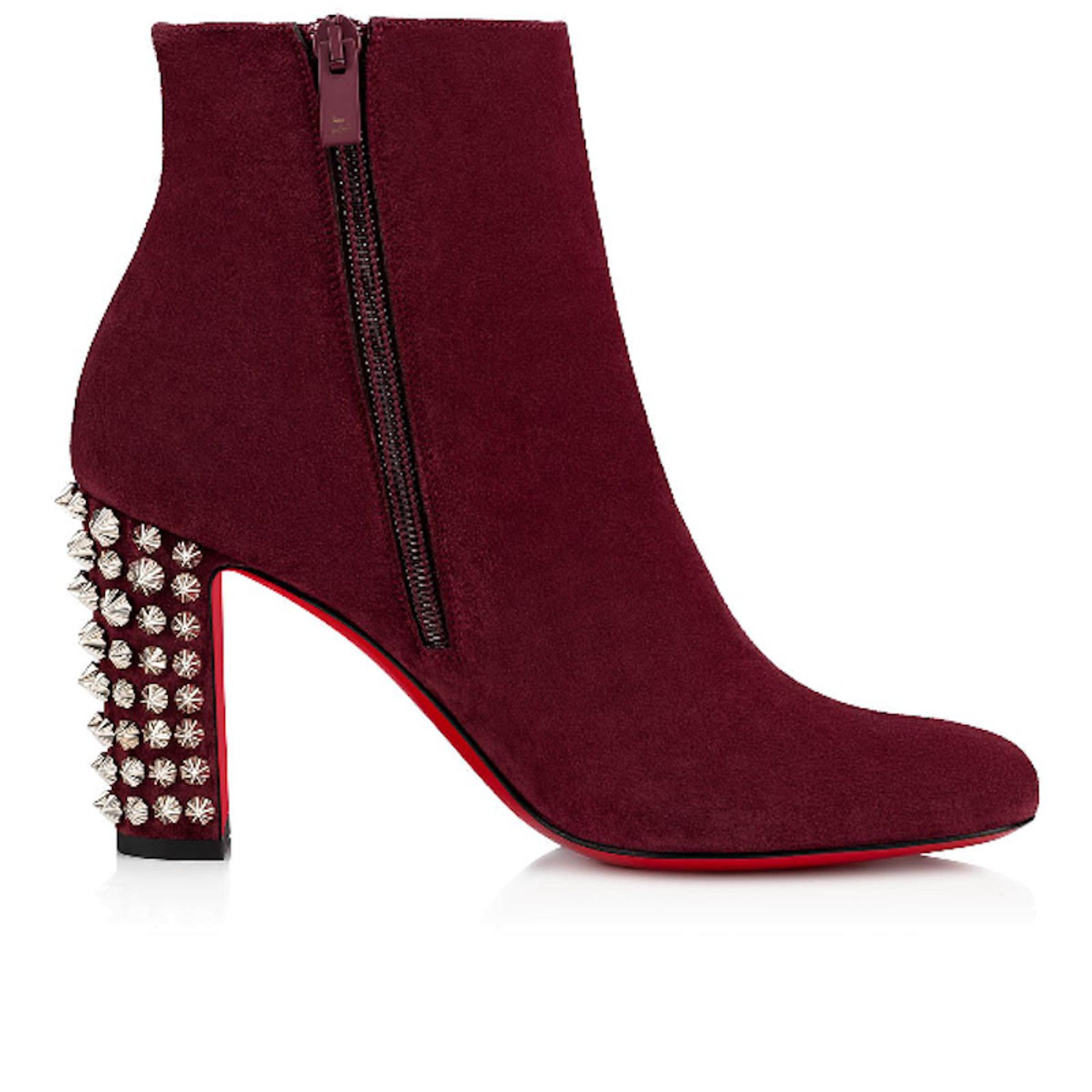 Christian Louboutin Christian Louboutin Suzi Folk 85 Prunus Red Suede Spike Size US 5.5 / IT 35.5 - 7 Thumbnail