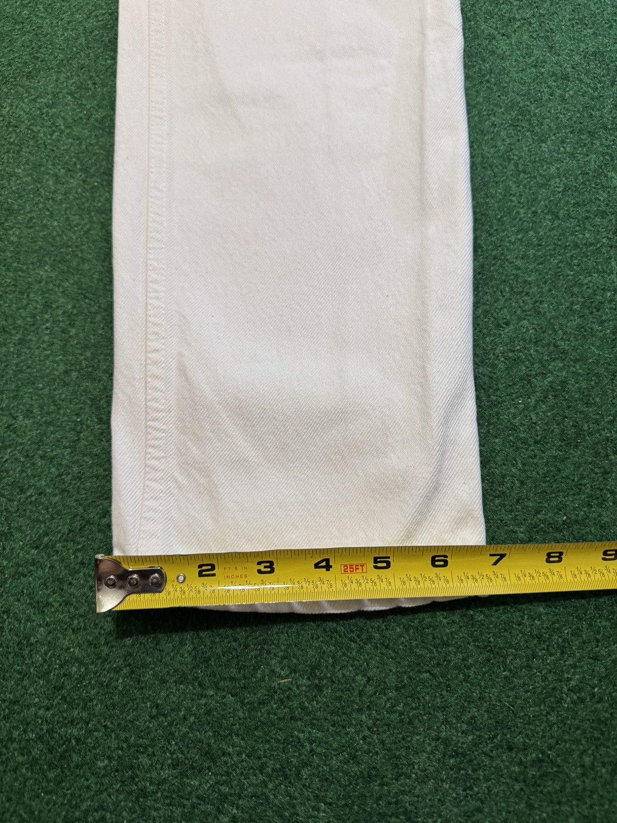 Levi's Vintage Clothing Vintage 90s Levi’s 550 Relaxed 10 30x32 White Denim Jeans Size 32" / US 10 / IT 46 - 8 Thumbnail