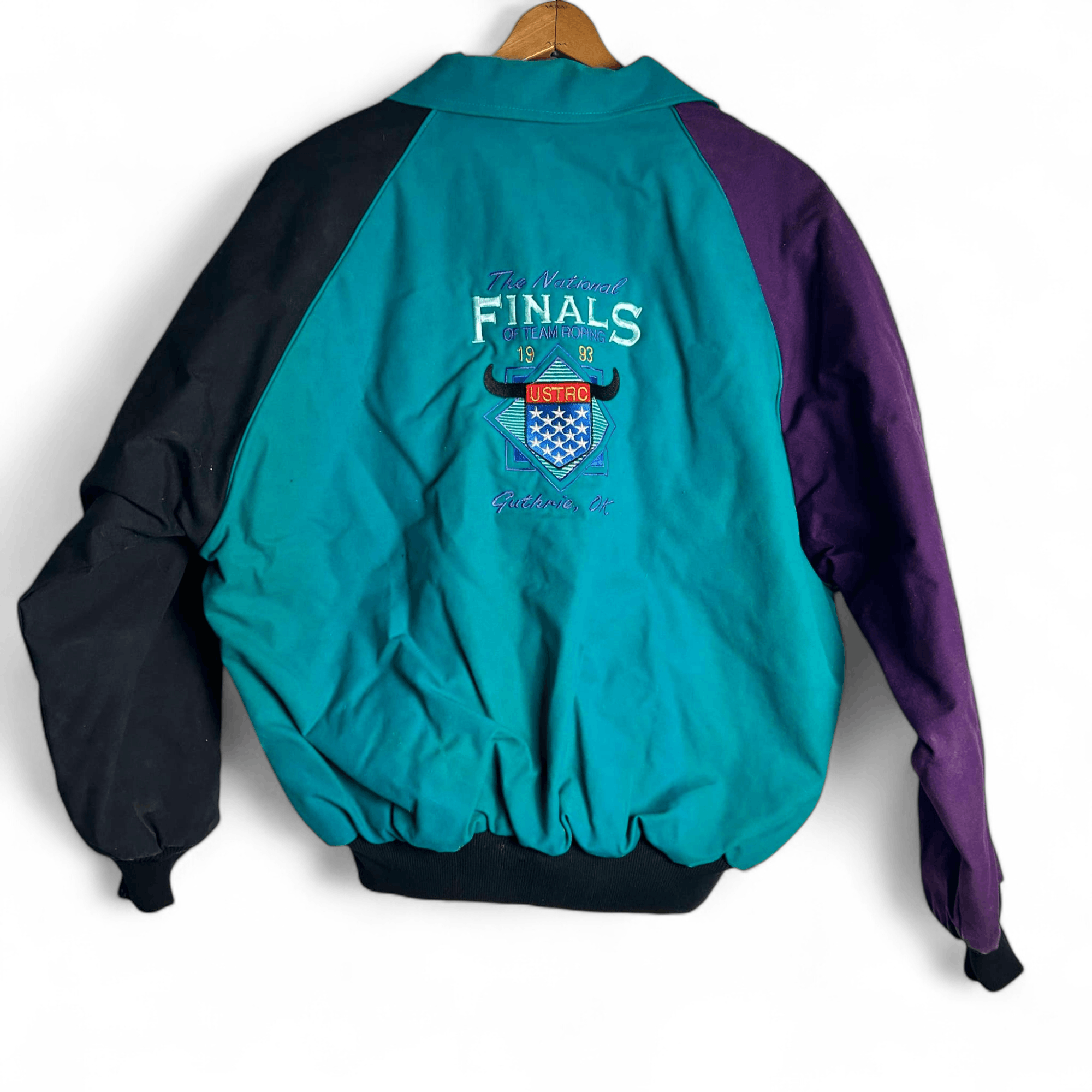 Other Bee Wild Jacket Color Block National Finals Team Roping 90s Size US XL / EU 56 / 4 - 2 Thumbnail