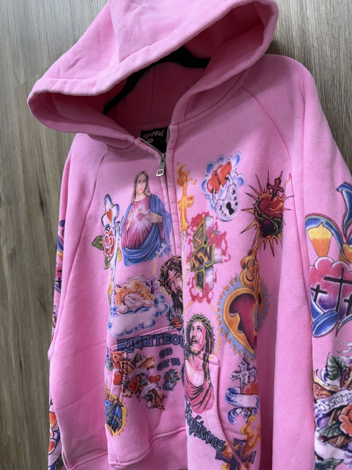 Other Righteous Pink Zip Up Hoodie Size US M / EU 48-50 / 2 - 4 Thumbnail