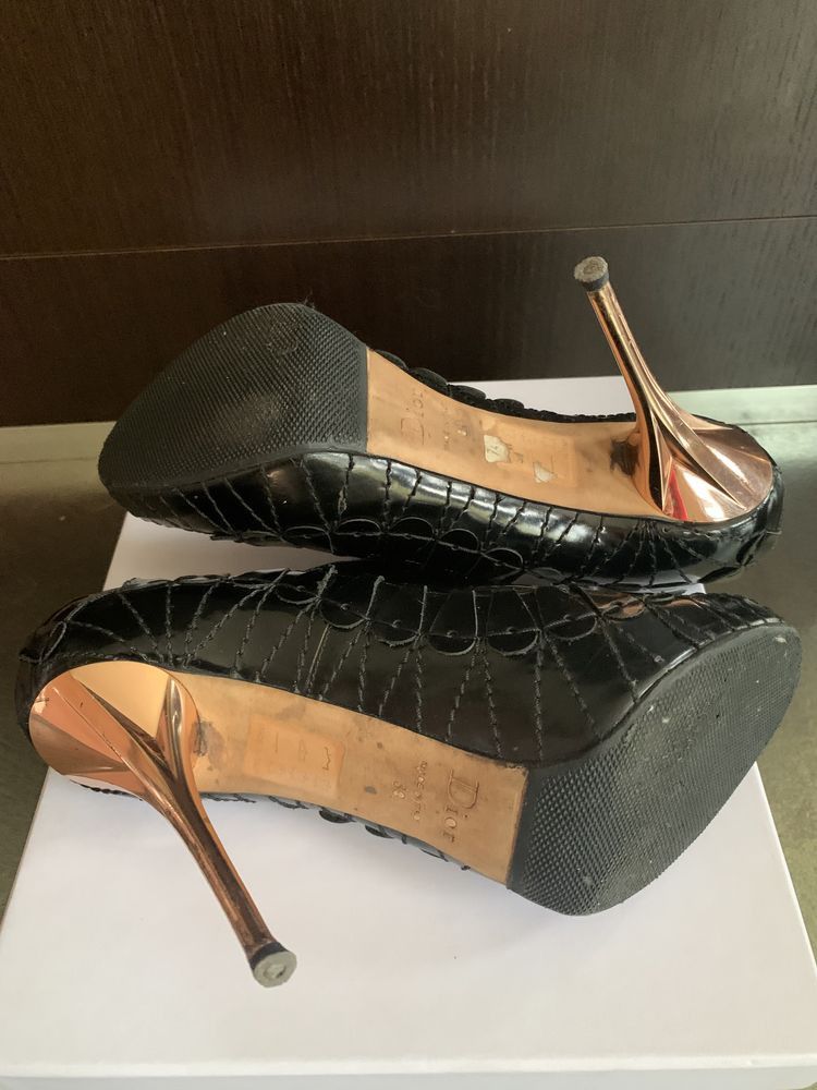 Dior Dior Patent Leather Heels Size US 8.5 / IT 38.5 - 5 Thumbnail