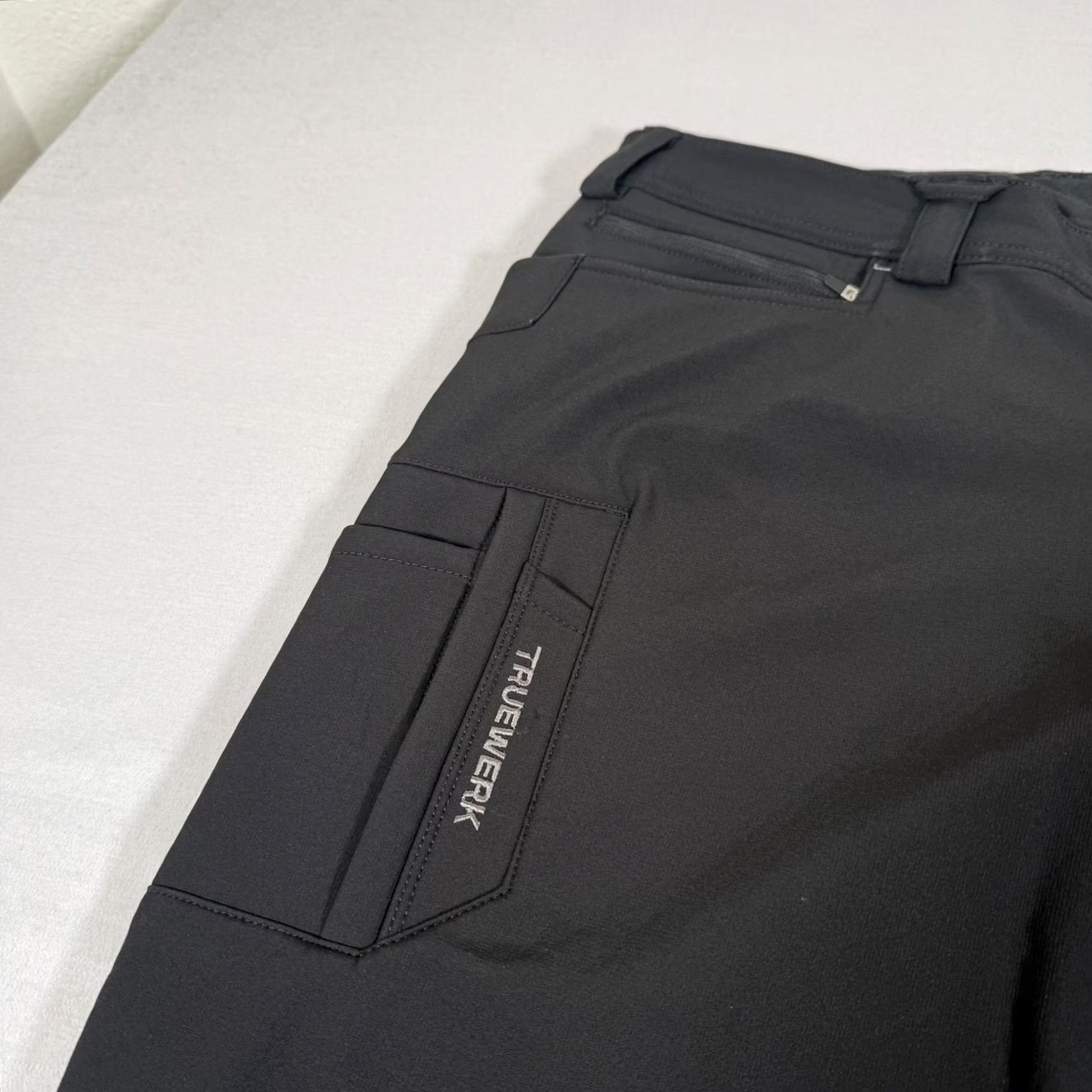 Vintage Truewerk Pants Mens 38x32 Black T3 Werkpant Cargo Fleece Lined Stretch Workwear Size US 38 / EU 54 - 3 Thumbnail