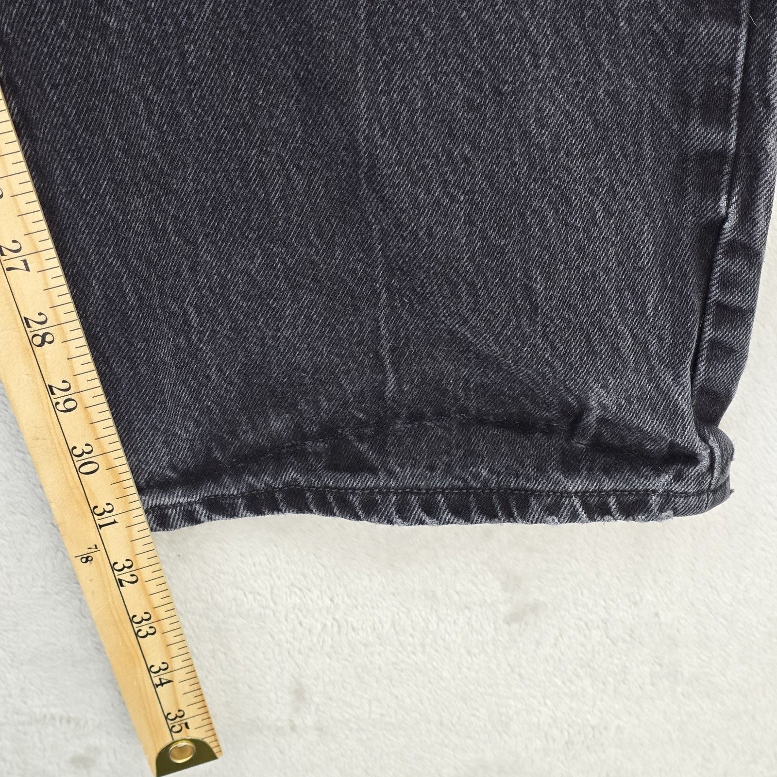 Levi's Vintage Levis Jeans 36x34 (Fits 34x31) Black 501 Y2K 2008 Size US 34 / EU 50 - 12 Thumbnail