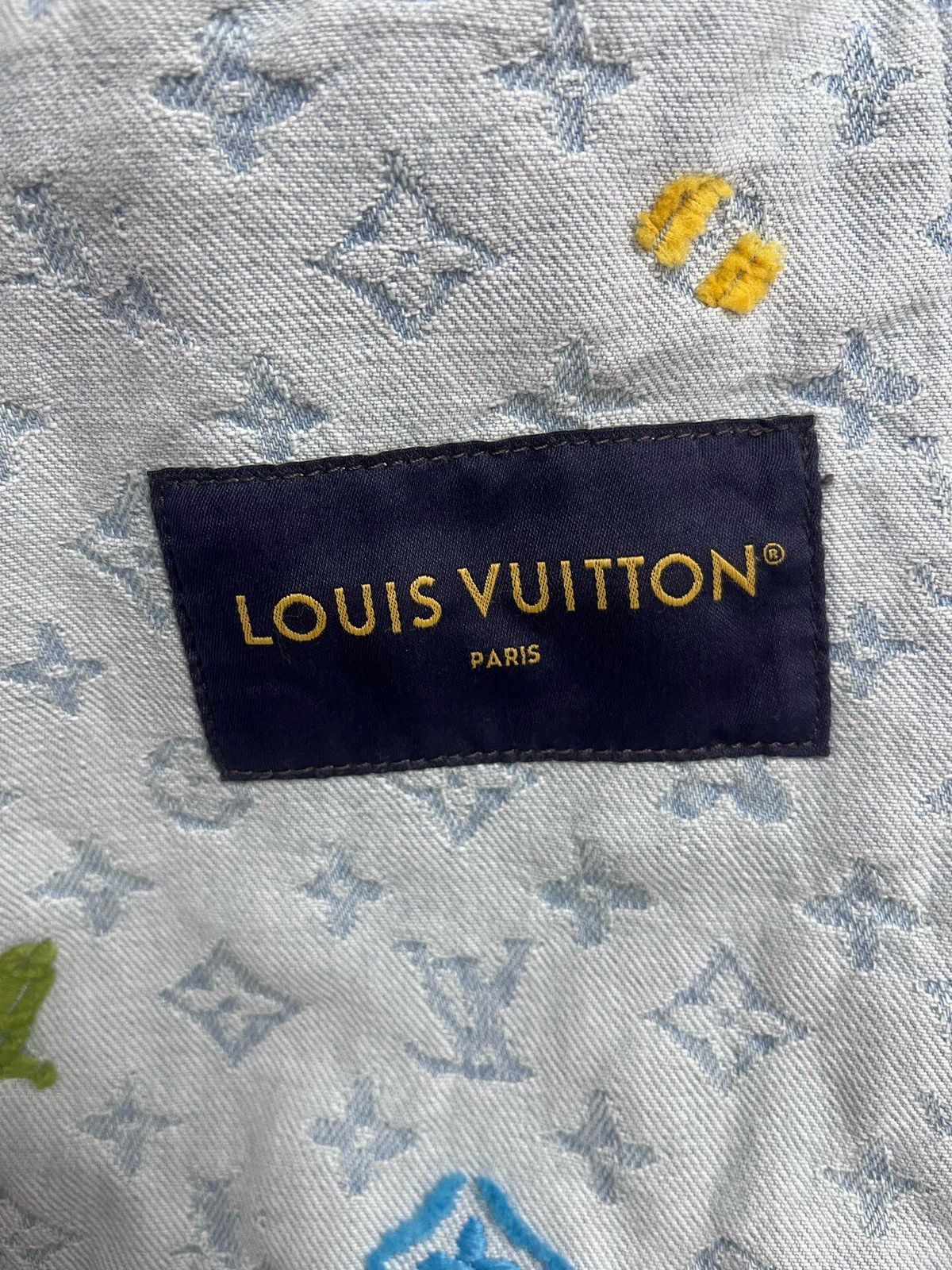 Louis Vuitton Louis Vuitton Tyler, the Creator Monogram Denim Jacket Size US L / EU 52-54 / 3 - 3 Thumbnail