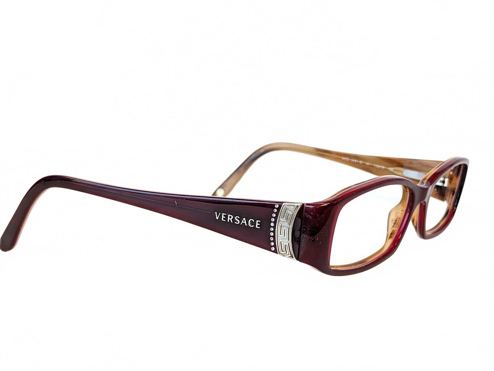 Versace Versace 3091-B Women Eyeglasses Italy | Purple Rectangular Size ONE SIZE - 4 Thumbnail