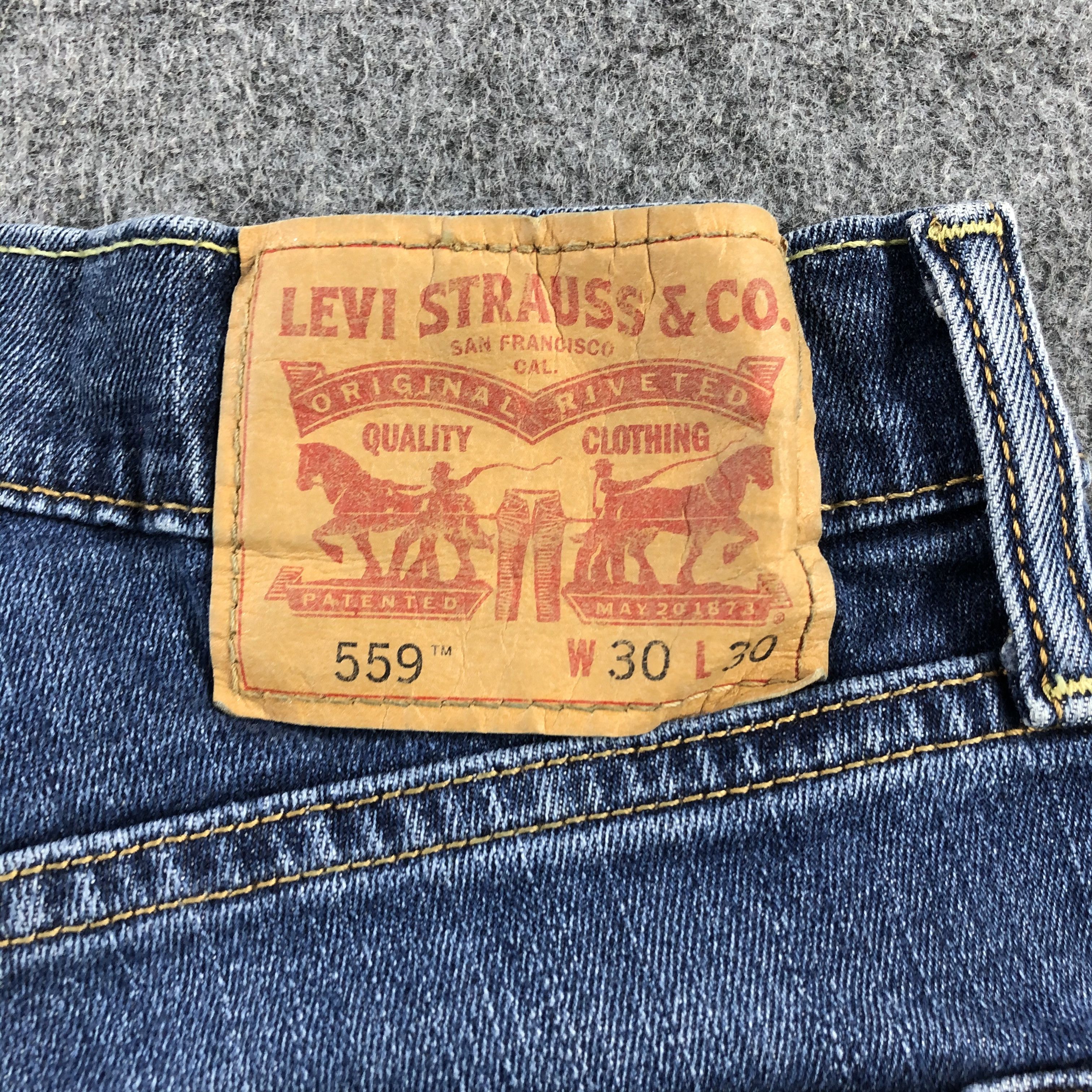 Levi's Vintage Blue Wash Levis 559 Jeans-J2117 Size US 30 / EU 46 - 5 Thumbnail
