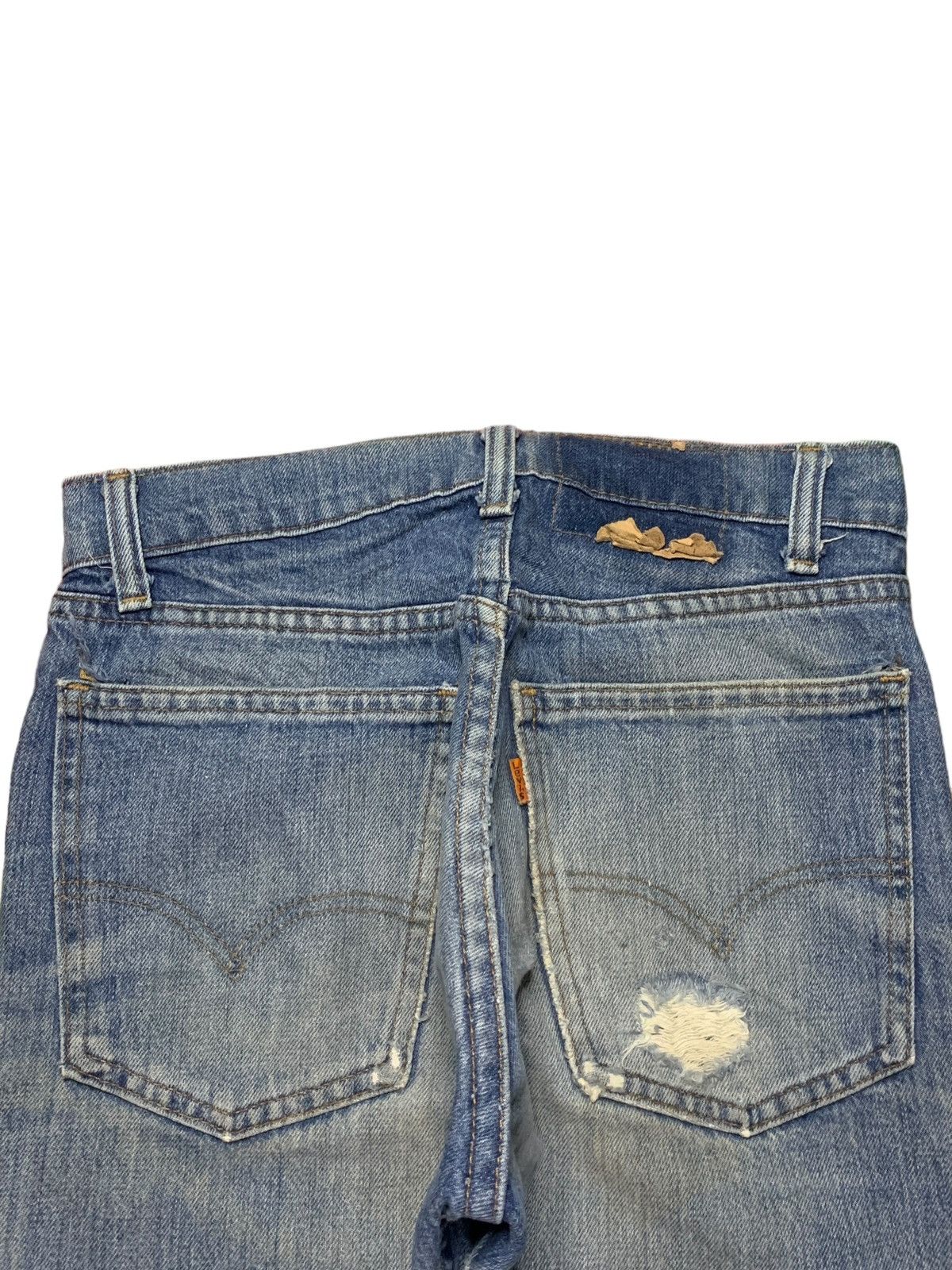 Levi's Vintage 70s Levis 505 Orange Tab Mud Wash Jeans Button #8 Size 28" / US 6 / IT 42 - 9 Thumbnail
