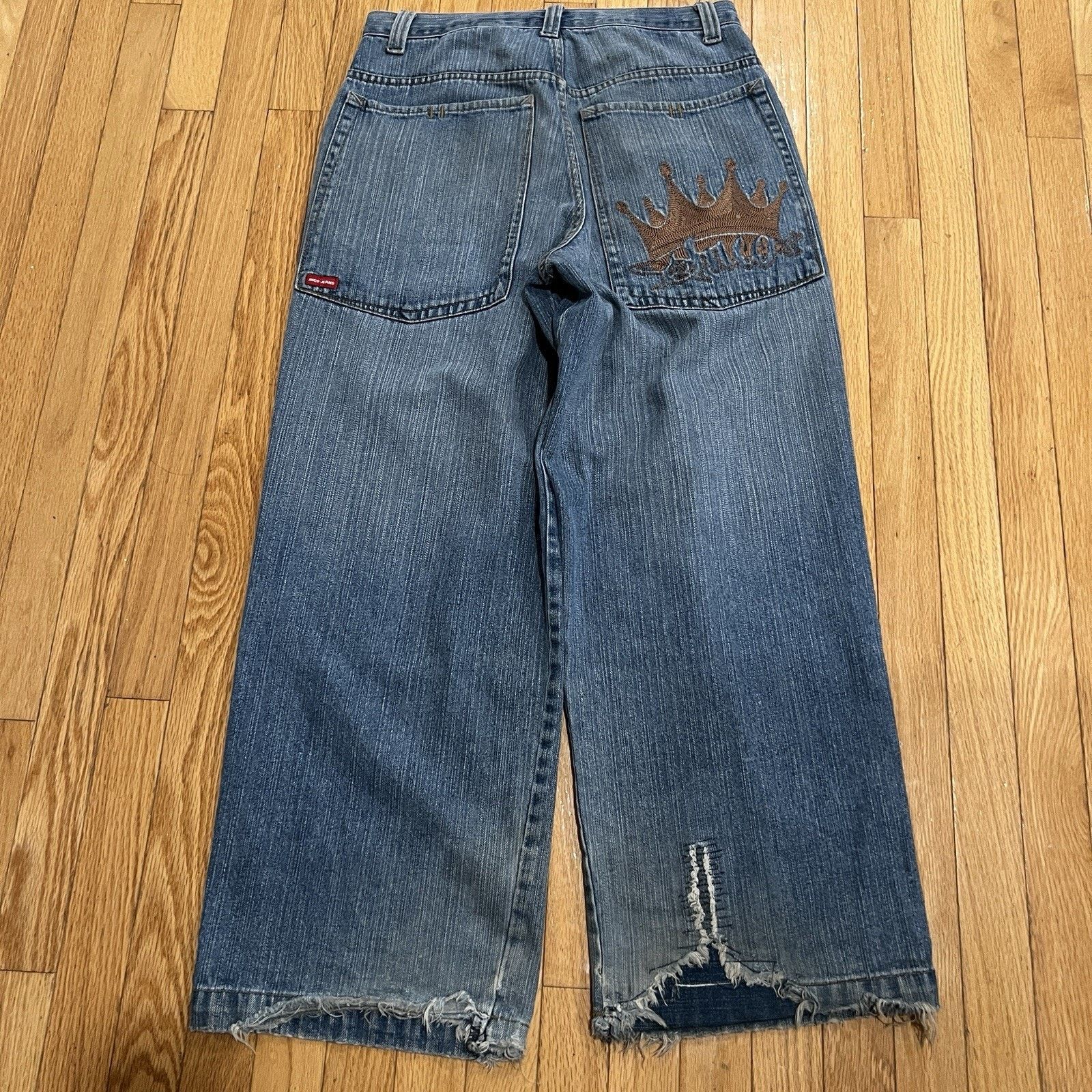 Vintage Y2K Jnco Jeans Crown Design Baggy Y2K Distressed