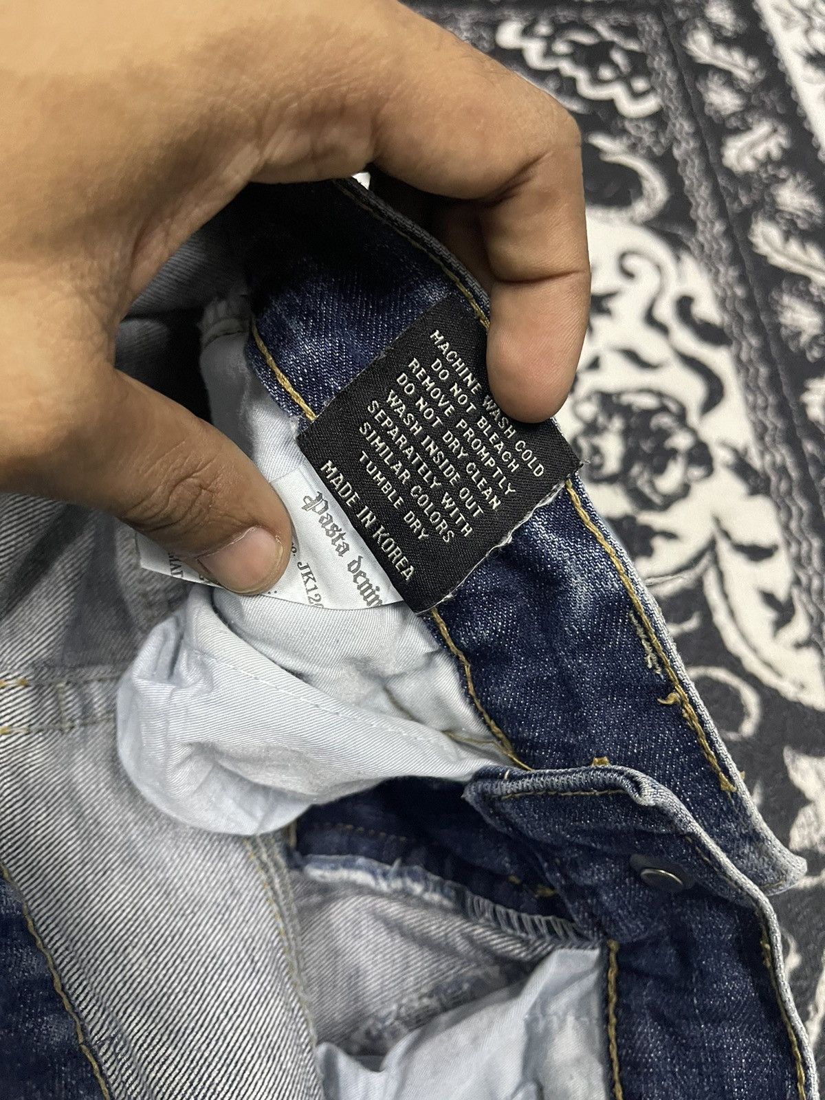 If Six Was Nine PASTA DENIM INSPIRED WASHABLE DENIM BRAND PASTA DENIM Size US 27 - 13 Thumbnail