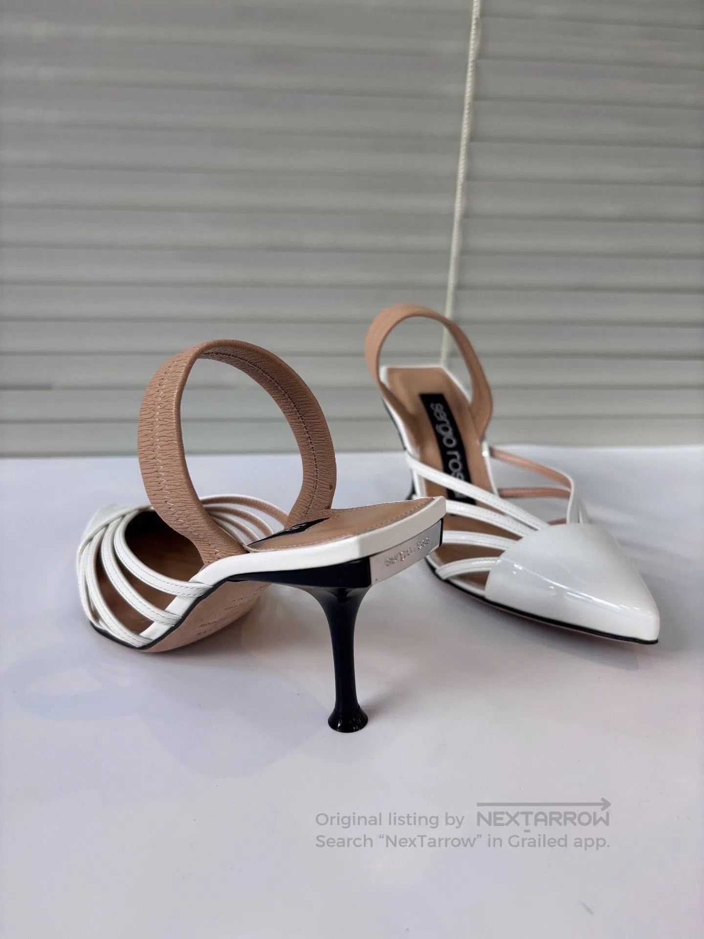 Sergio Rossi Sergio Rossi White Two. Size US 5 / IT 35 - 8 Thumbnail