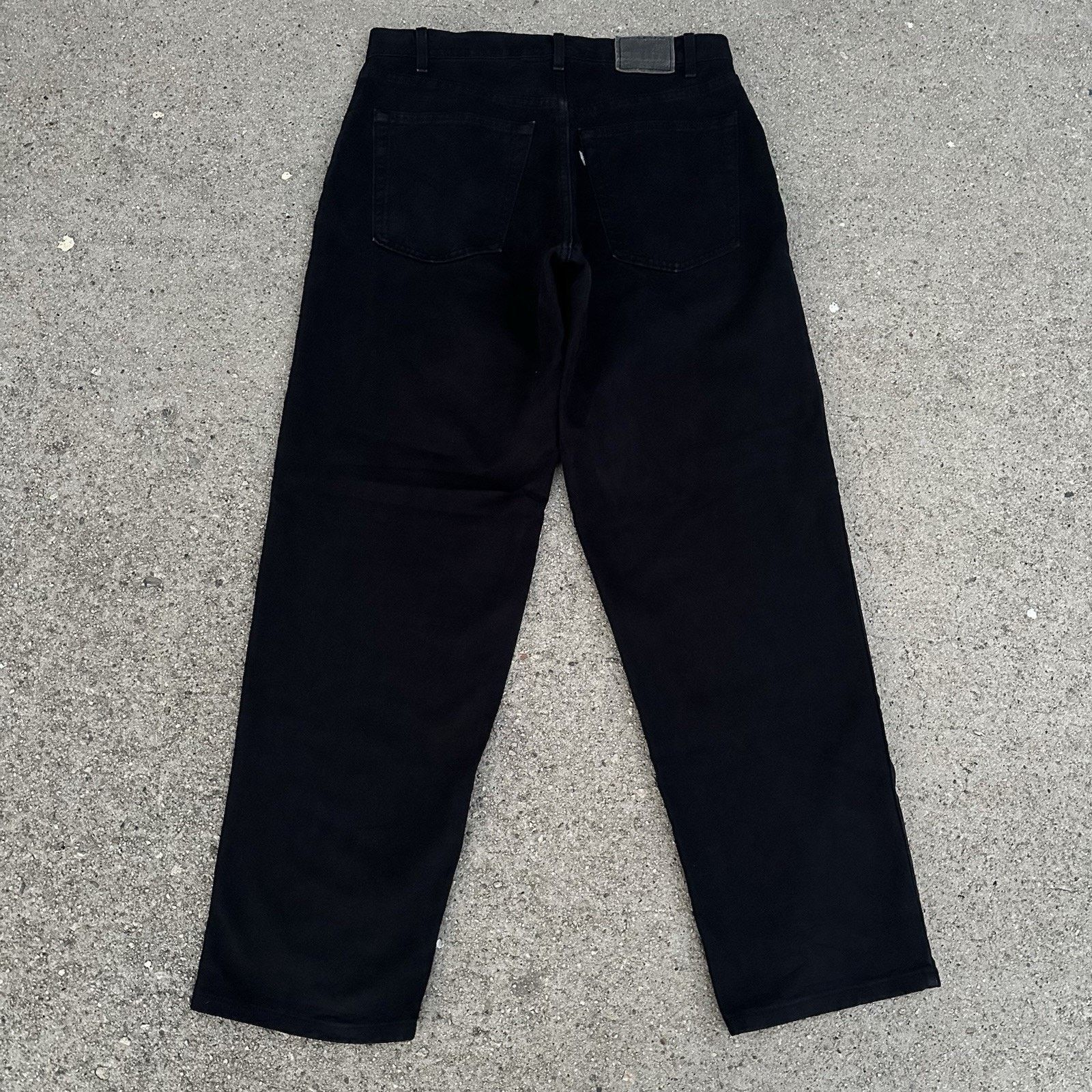 Levi's × Vintage Vintage 90s Levi’s Silvertab Black Baggy Denim Jeans 34x32 Size US 34 / EU 50 - 4 Thumbnail