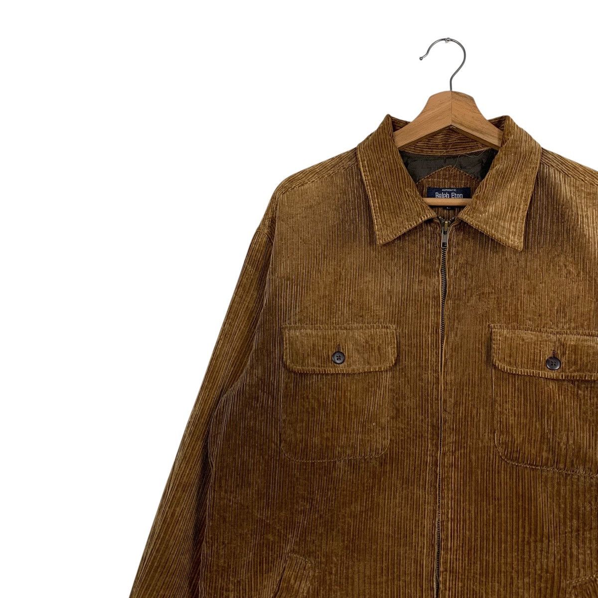 Vintage 90’s RALPH ETON 4 Pocket Work Corduroy Jacket #2566-C116 Size US L / EU 52-54 / 3 - 3 Thumbnail