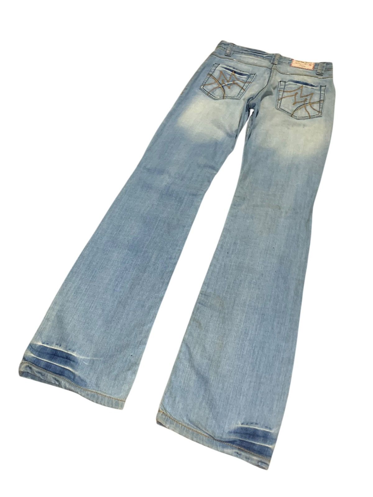Morgan Homme 2000s Morgan De Toi flared washed blue jeans Size US 30 / EU 46 - 9 Thumbnail