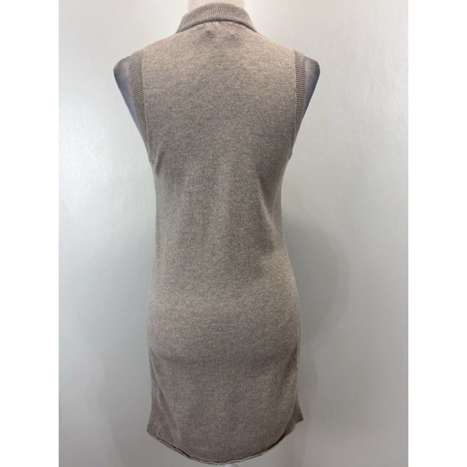 Vintage Wilfred Aritzia Women's Palmier Tunic Sweater XS Beige Wool Cashmere Size XS / US 0-2 / IT 36-38 - 3 Thumbnail