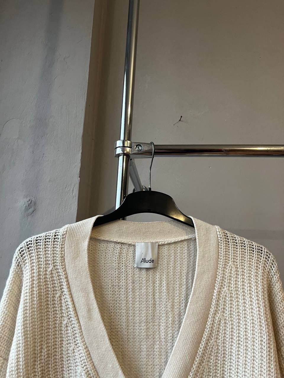 Allude RRP $599 ALLUDE CASHMERE/WOOL BUTTON PATCH POCKETS CARDIGAN Size XS / US 0-2 / IT 36-38 - 7 Thumbnail