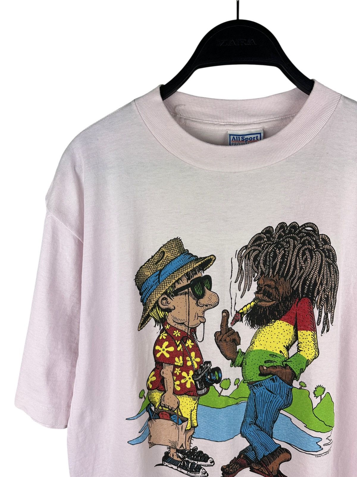 Vintage Vintage 1992 Same Sh*t Different Island Single Stitch Tee Size US XL / EU 56 / 4 - 2 Thumbnail