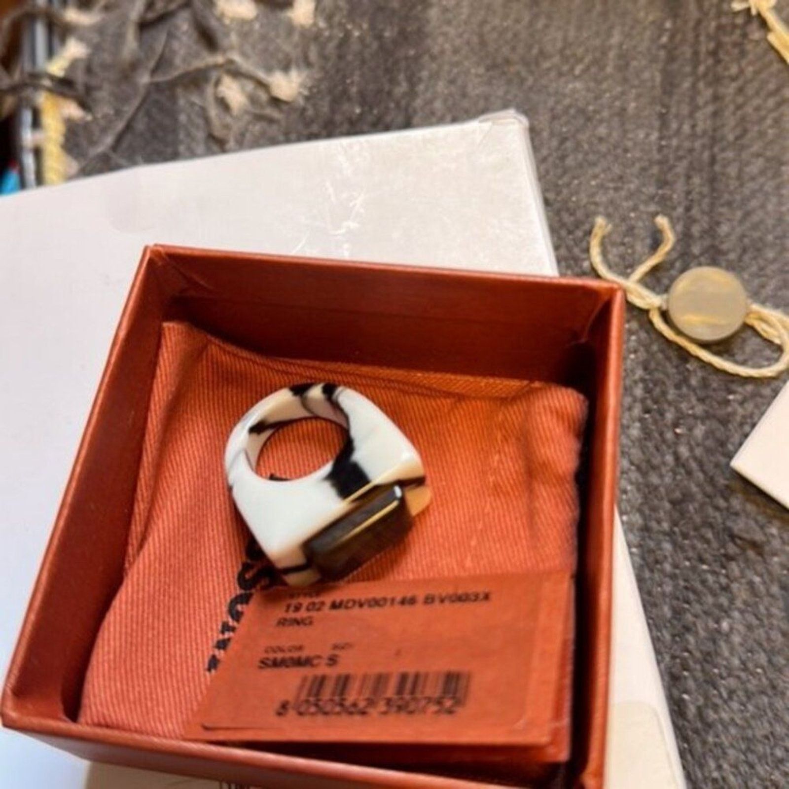 Missoni Missoni zebra striped cocktail Ring S Size ONE SIZE - 8 Thumbnail