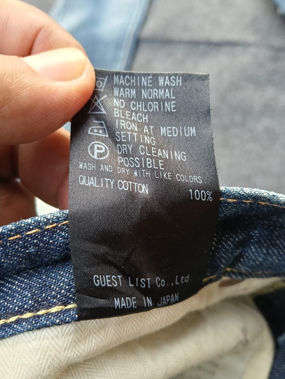 Japanese Brand 💥 Crazy faded Red Card Japanese Denim. Size US 32 / EU 48 - 9 Thumbnail