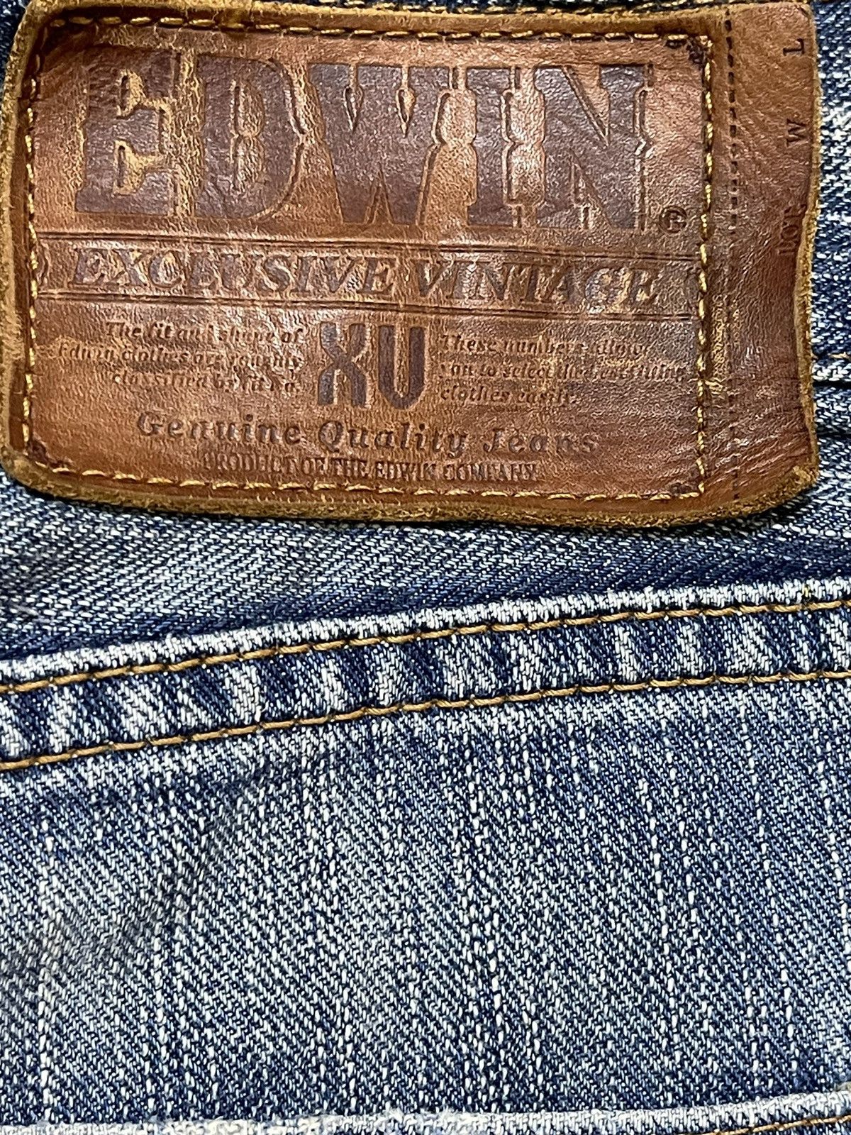 Edwin Edwin XV Exclusive Vintage Faded Distressed Loose Jeans Size US 33 - 9 Thumbnail