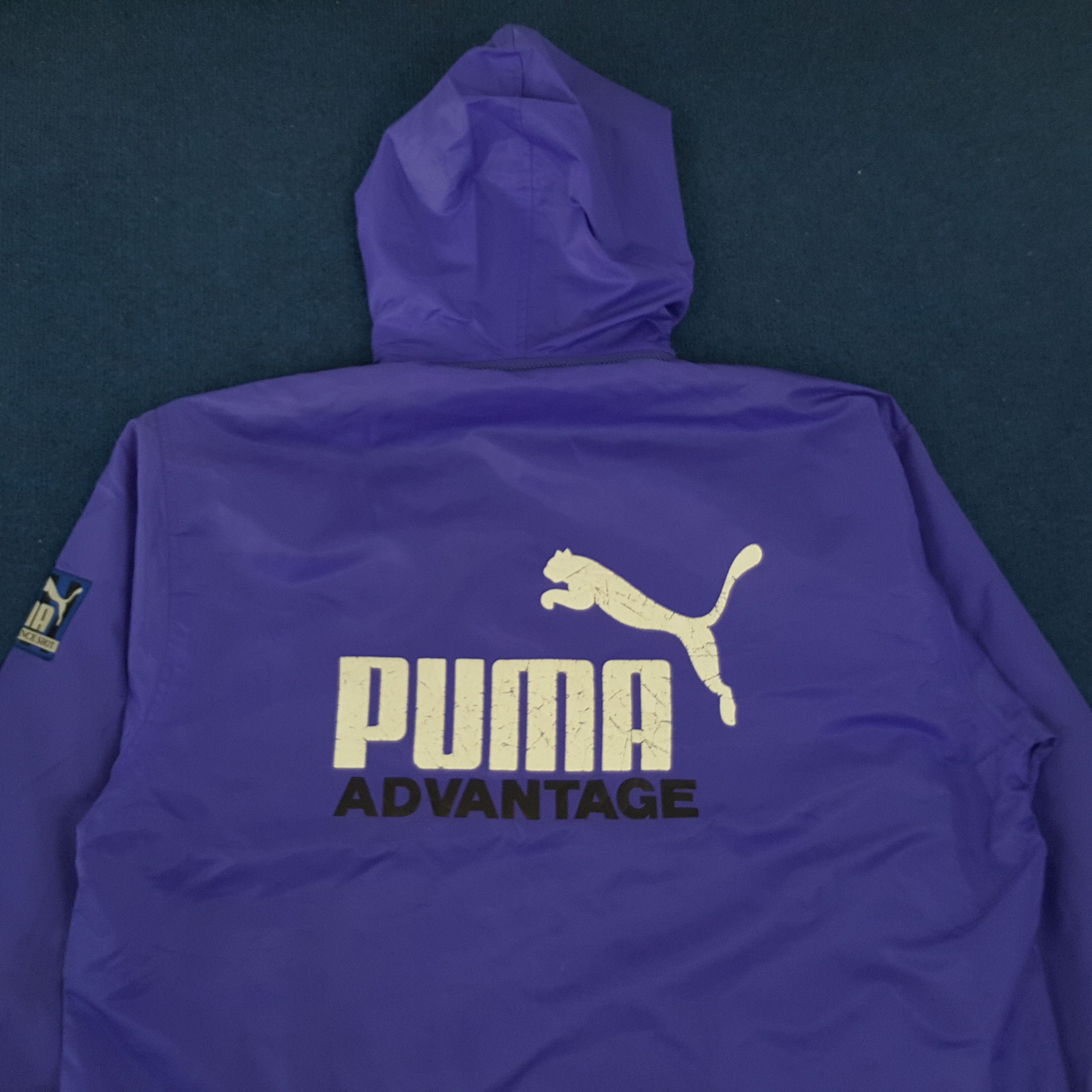 Puma × Vintage Vintage PUMA Advantage Hoodie Windbreaker Size US XL / EU 56 / 4 - 2 Thumbnail