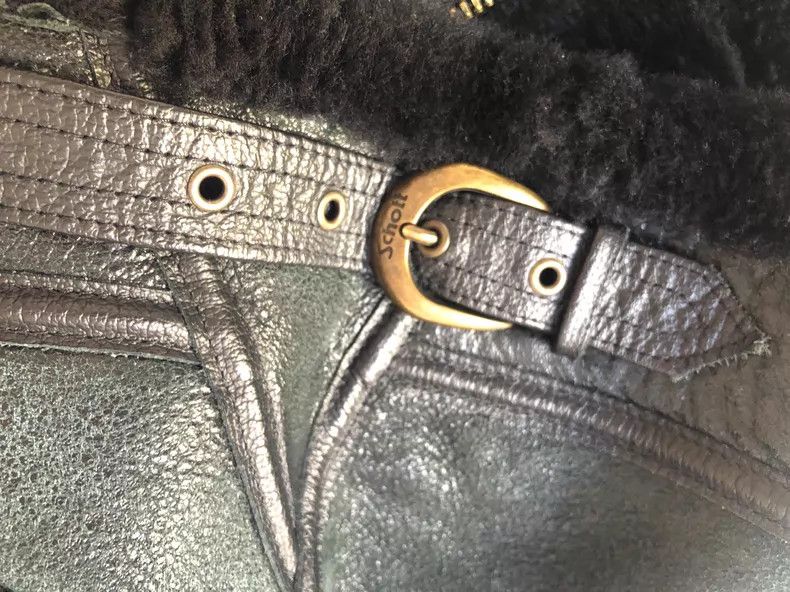 Schott Schott Fur one-piece sheepskin slim leather jacket Size US XXS / EU 40 - 5 Thumbnail
