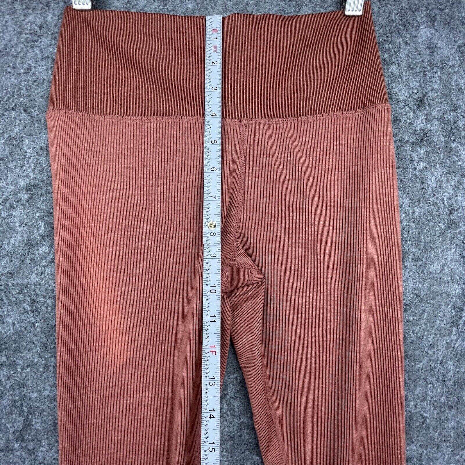 Vuori Vuori Rib Studio Legging Small Terracotta Yoga Running Gym Size 27" / US 4 / IT 40 - 6 Thumbnail
