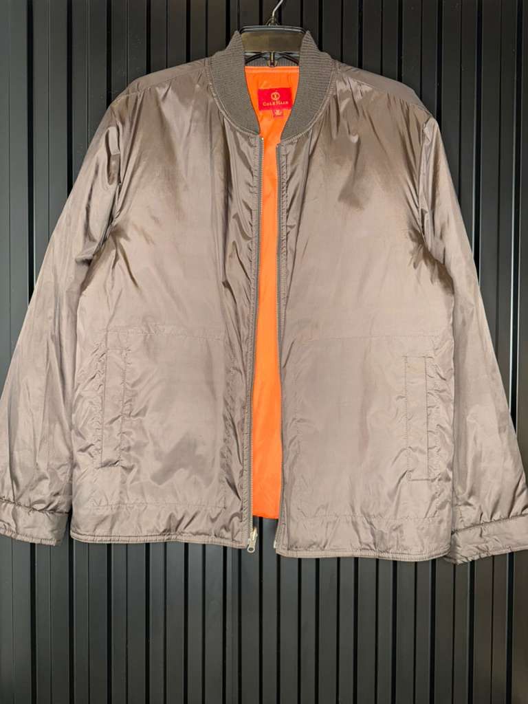 Cole Haan Cole Haan Mens Bomber Jacket M Brown Orange Insulated Flight Size US M / EU 48-50 / 2 - 1 Thumbnail