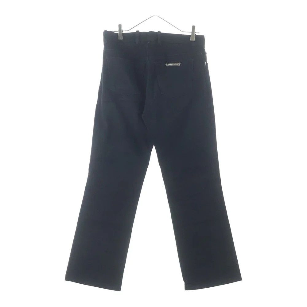 Chrome Hearts 31inch Chrome Hearts Fleur Knee Black Denim Pants Size US 34 / EU 50 - 2 Thumbnail