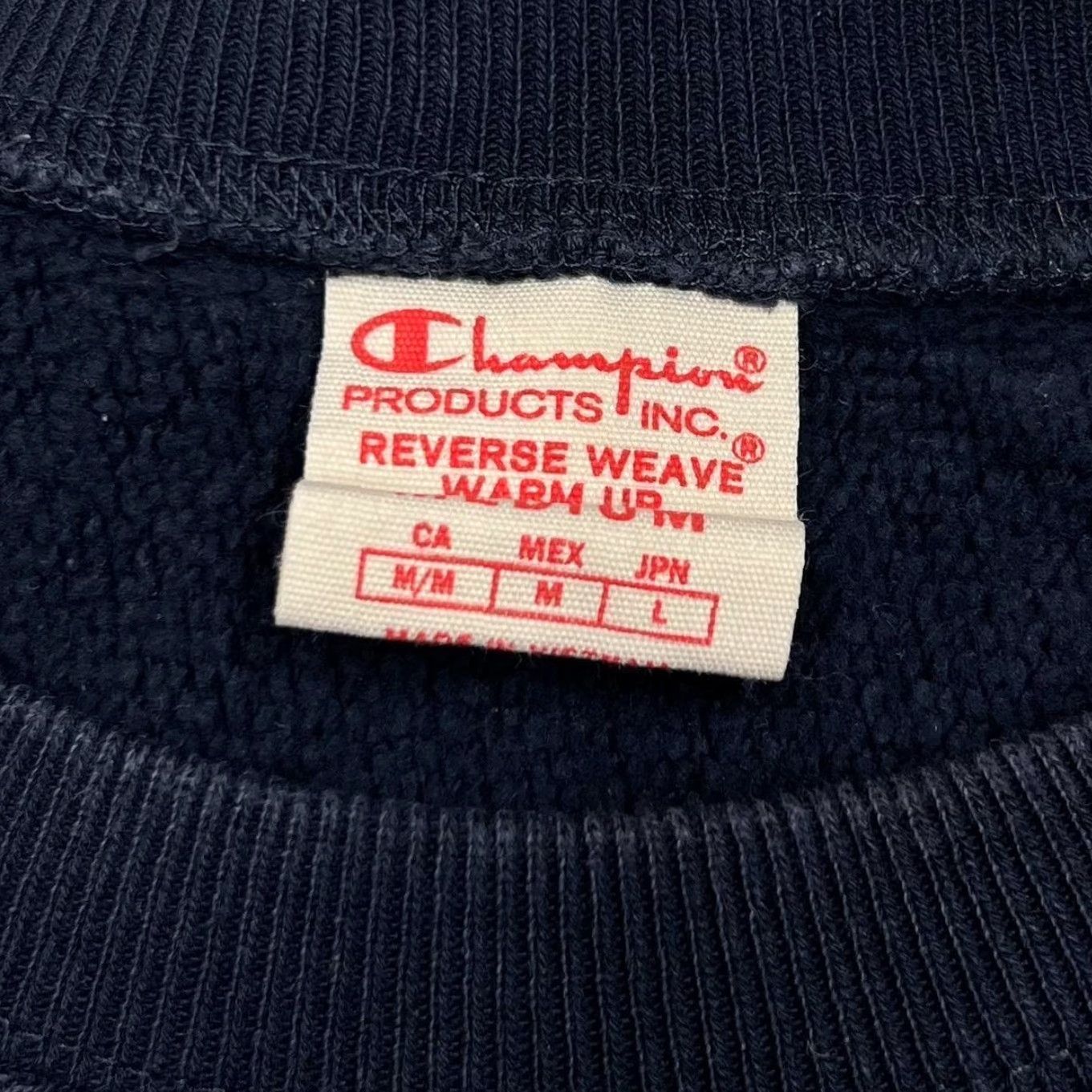Champion Champion Reverse Weave Embroidered Mini Logo Navy Blue Sweatshirt M Men Long Sleeve Pullover Size US M / EU 48-50 / 2 - 3 Thumbnail
