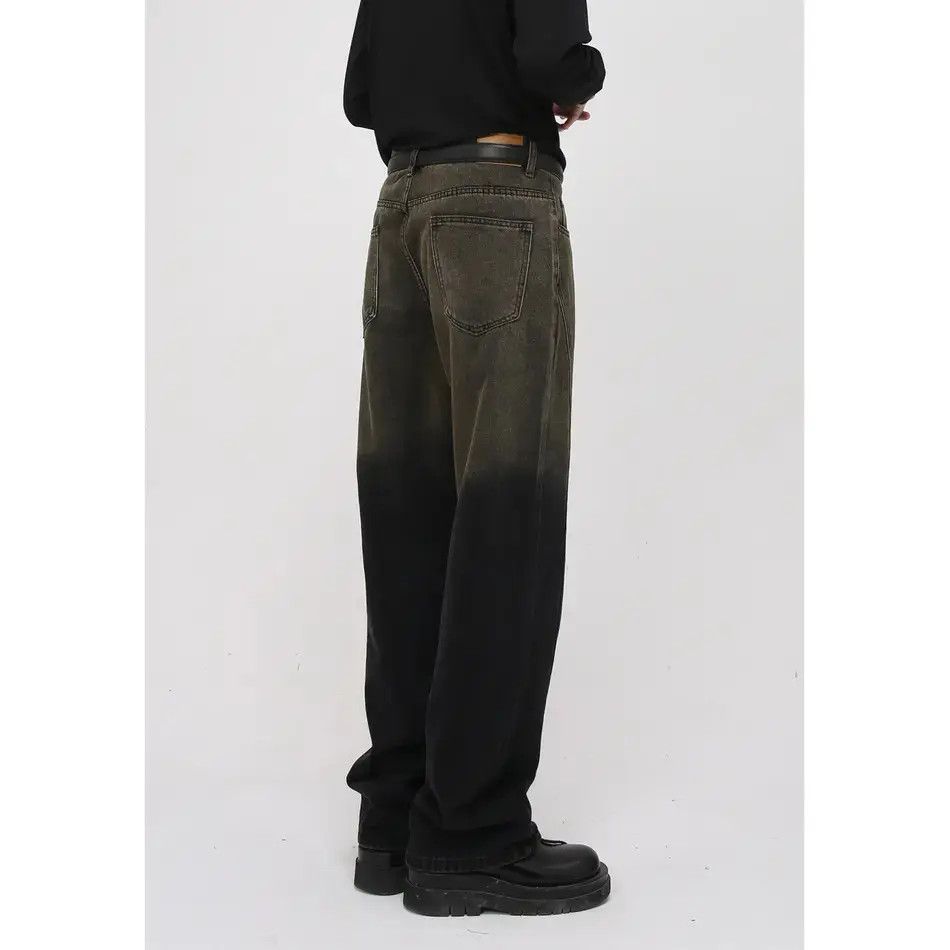 Japanese Brand Retro loose high street gradient jeans Size US 32 / EU 48 - 3 Thumbnail
