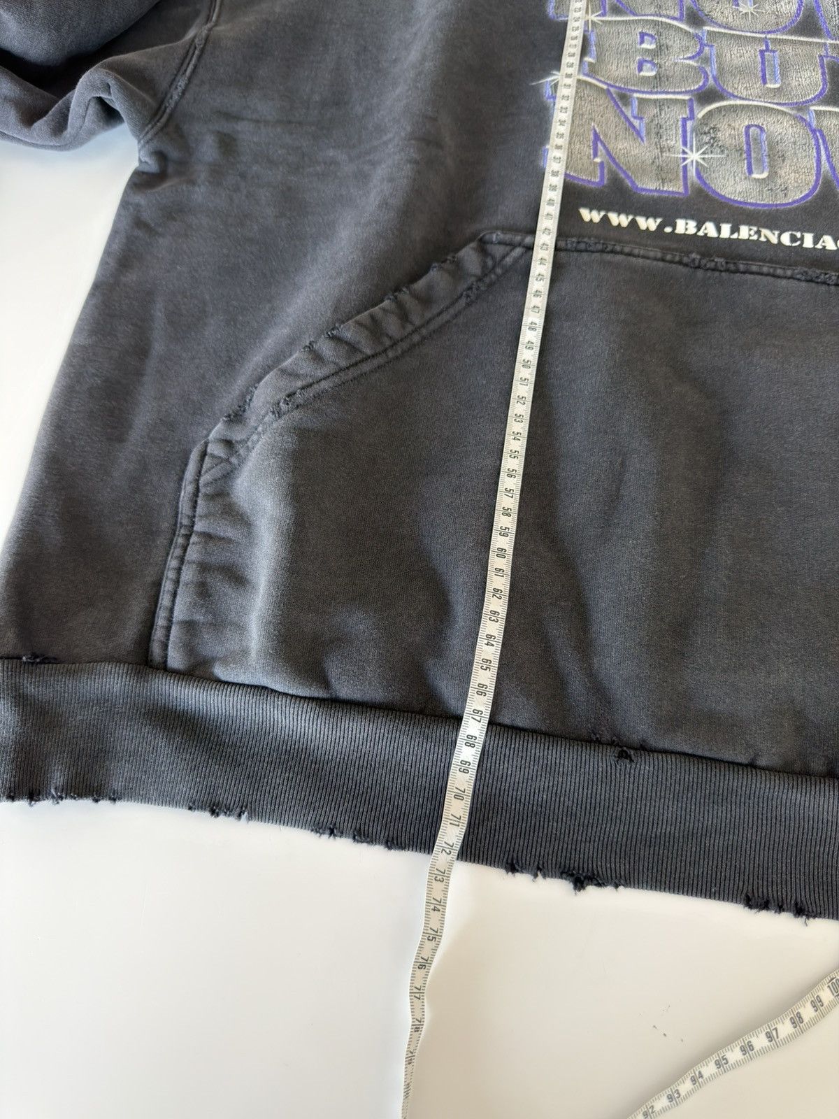 Balenciaga *RARE* BALENCIAGA DEMNA SEE NOW BUY NOW 3 BOXY HOODIE FADED Size US L / EU 52-54 / 3 - 18 Thumbnail