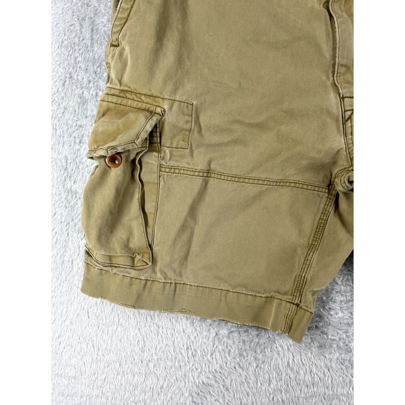Polo Ralph Lauren Polo Ralph Lauren Shorts Men 40 Green Cargo Twill Cotton Regular Inseam 10in Waist 39in Solid Mens Size US L / EU 52-54 / 3 - 3 Thumbnail